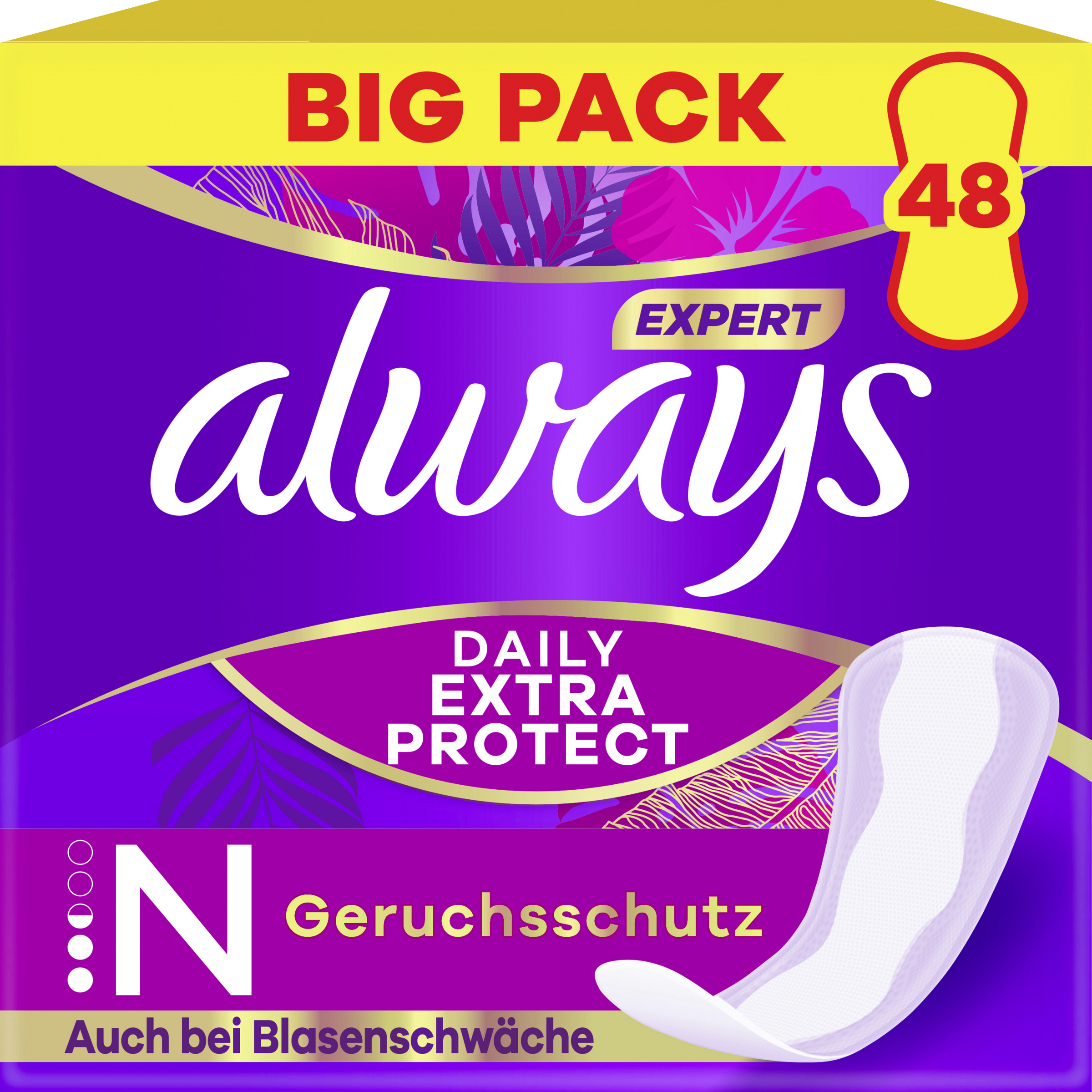 Always Daily Expert Protect trusseindlæg normal med duft Big Pack