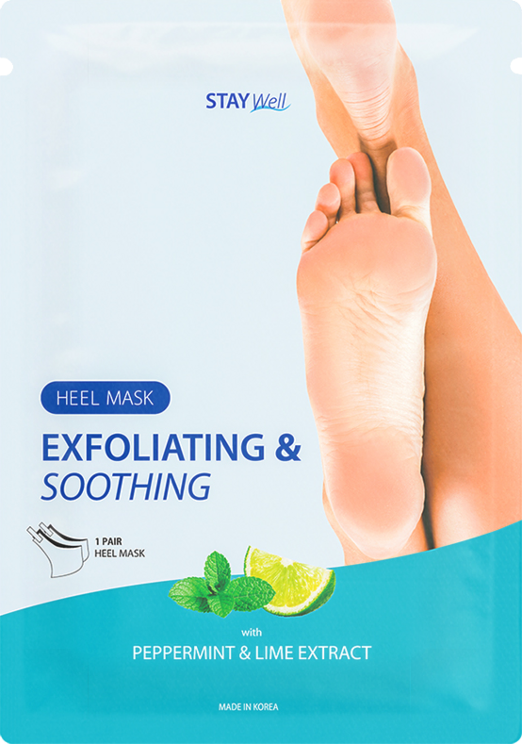 STAY WELL Exfoliating & Soothing fodmaske med lime og pebermynte