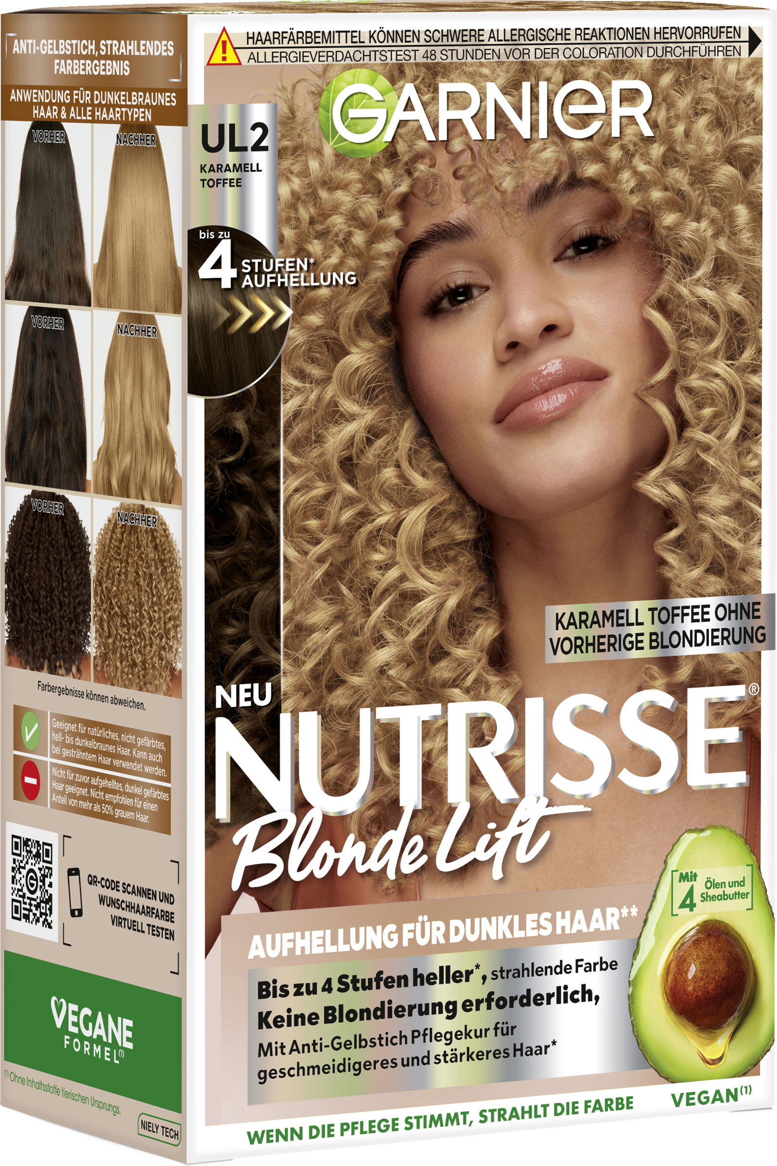 Garnier Nutrisse Nutrisse Blonde Lift Karamell Toffee - Lysning til mørkt hår UL2