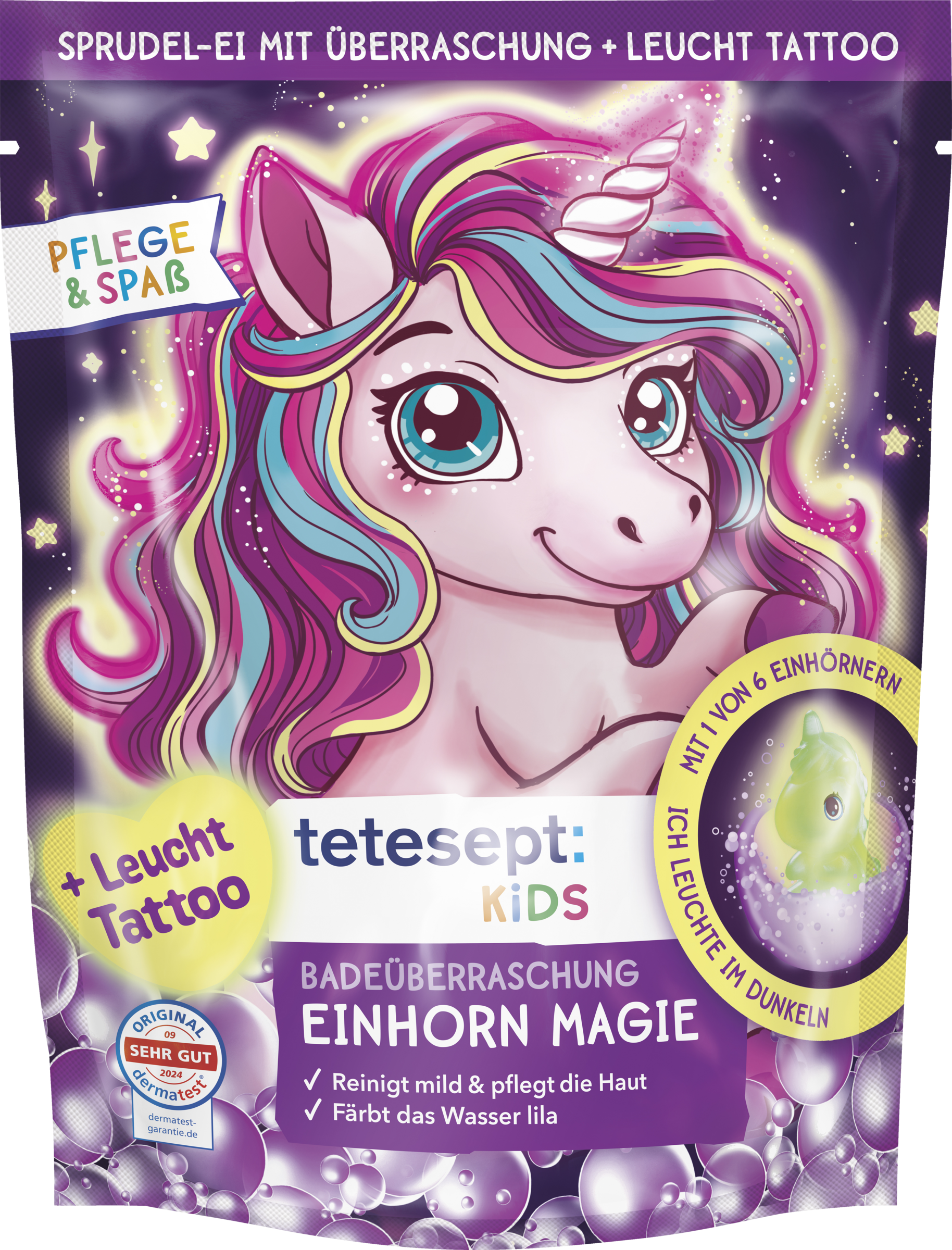 tetesept Kinder Badespaß Børn Badeoverraskelse Enhjørningemagi