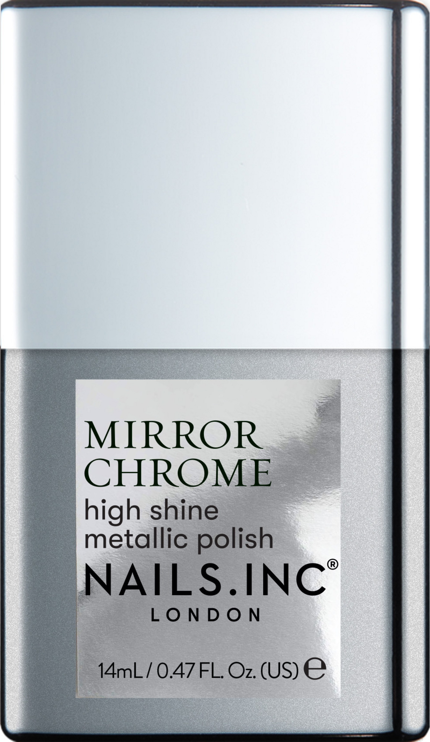 Nails.INC Chrome Silver Served neglelak