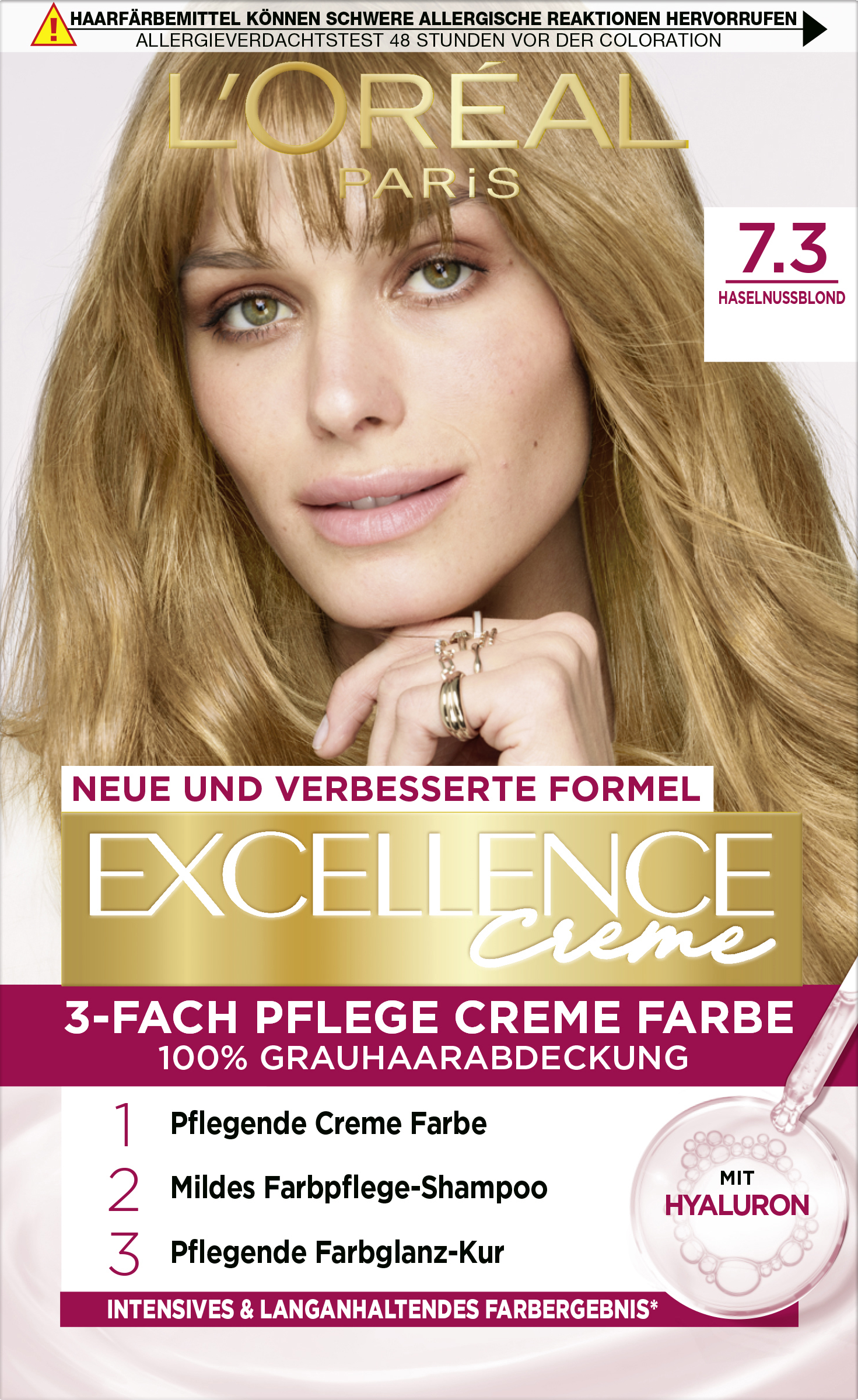 L’Oréal Paris Excellence Crème 7.3 Hasselnøddeblond