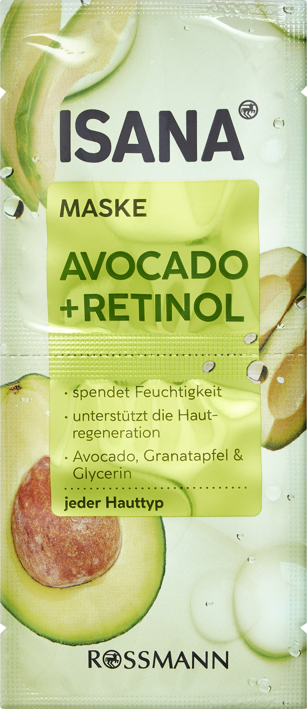ISANA Avocado & Retinol Glow maske