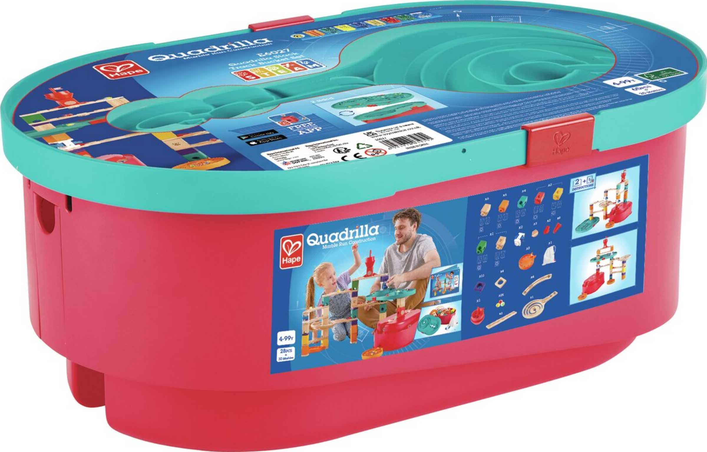 Hape Quadrilla byggesæt med beholdere
