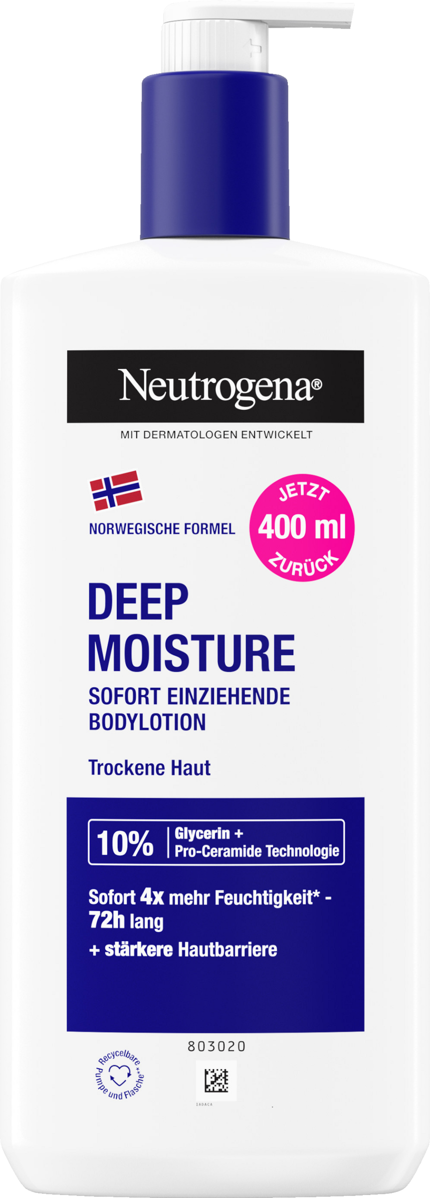 Neutrogena Body Lotion Deep Moisture Fast Absorbing