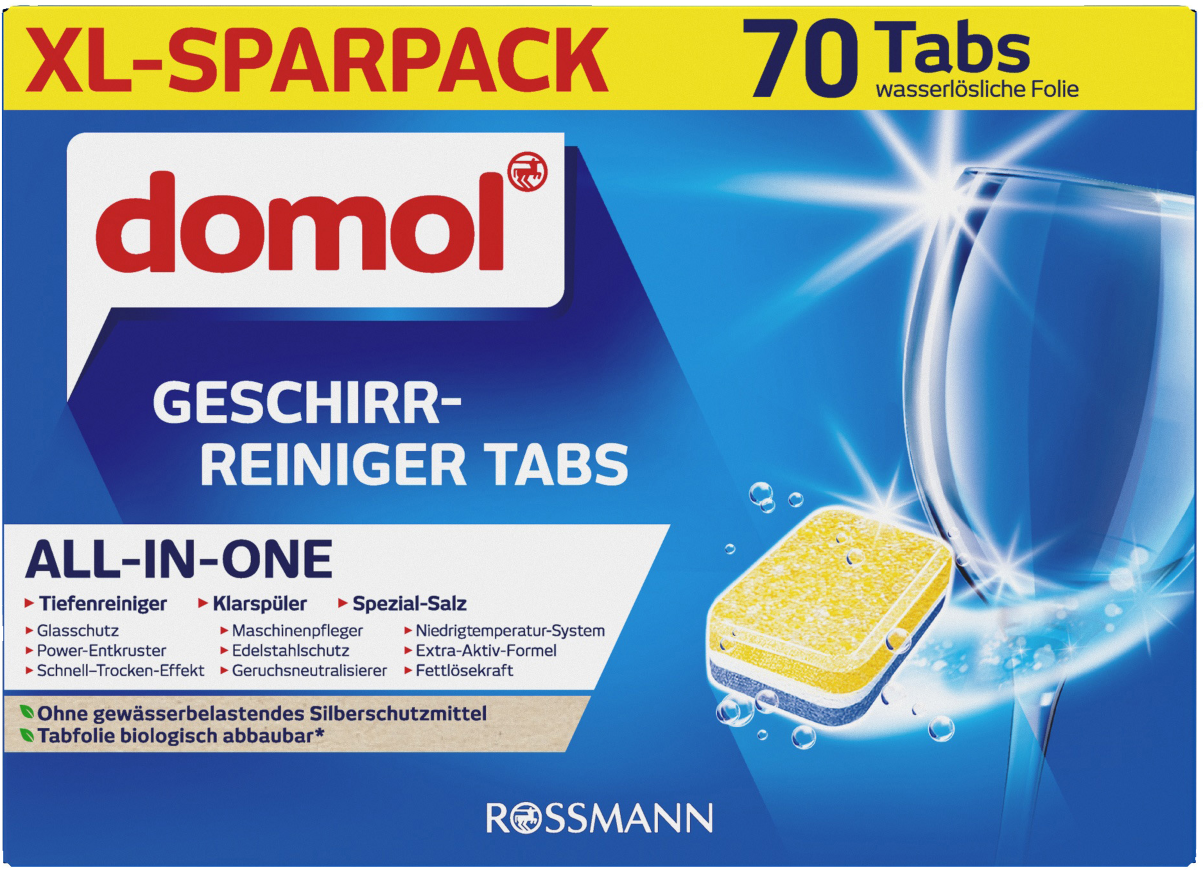 domol Opvaskemaskinerens Tabs All-in-one XL sparepakke