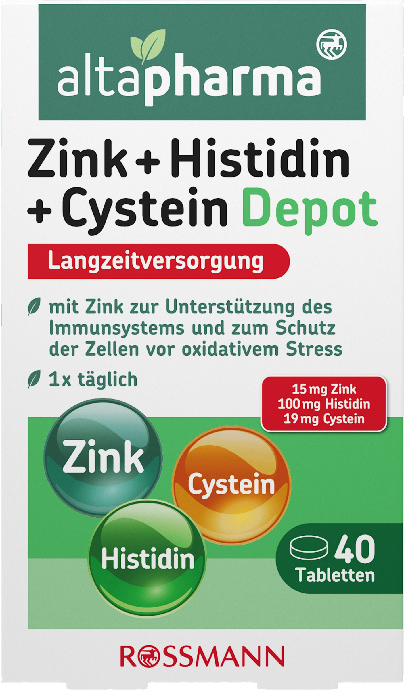 altapharma Debottabletter med zink + histidin + cystein