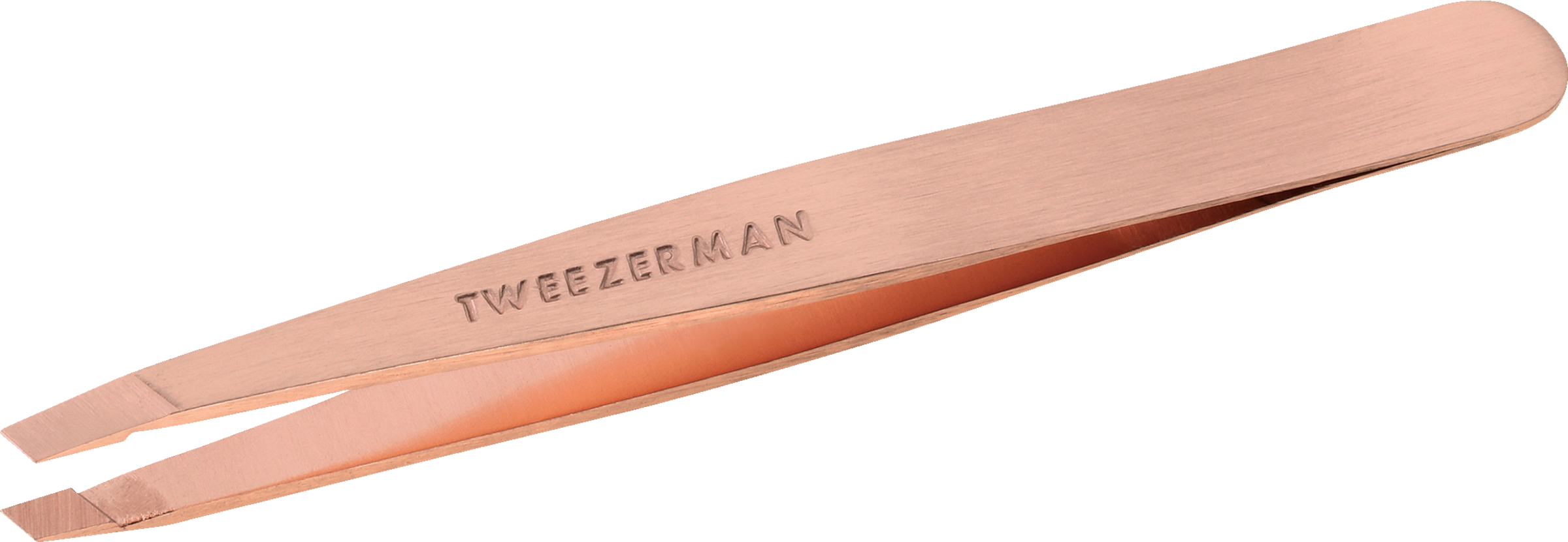 Tweezerman Slant Tweezer - skrå pincet, Rose Gold