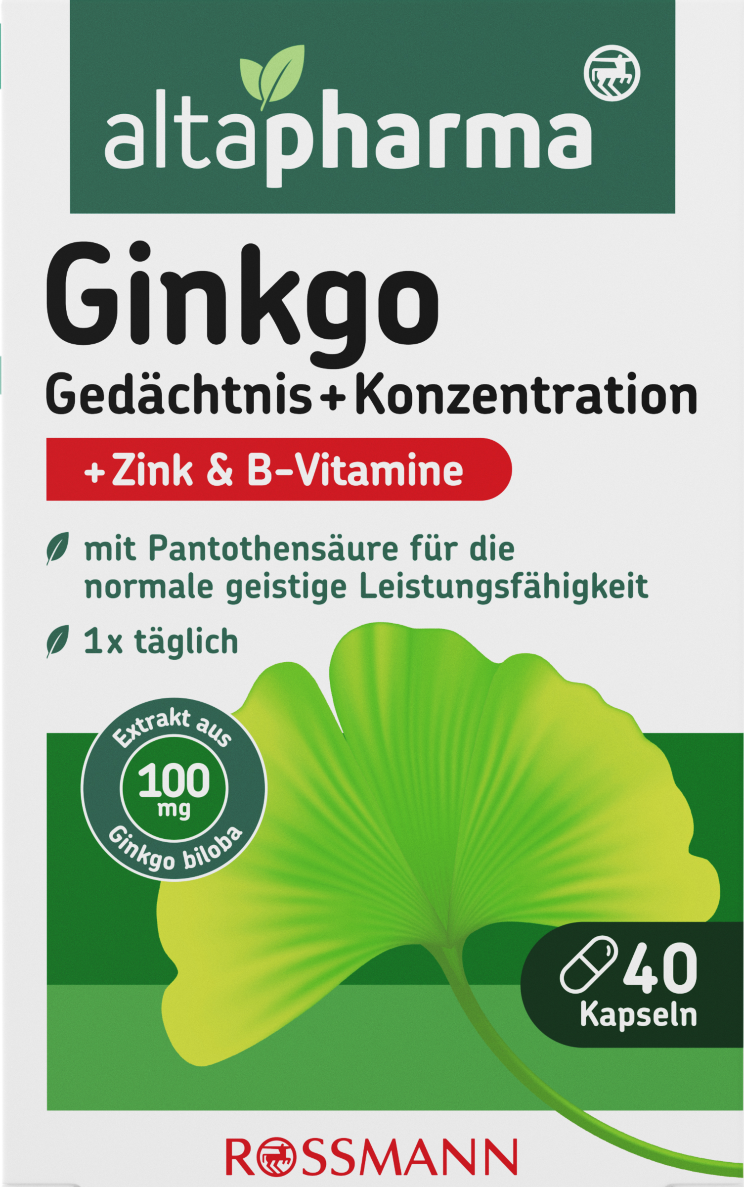 altapharma Ginkgo hukommelse + koncentration