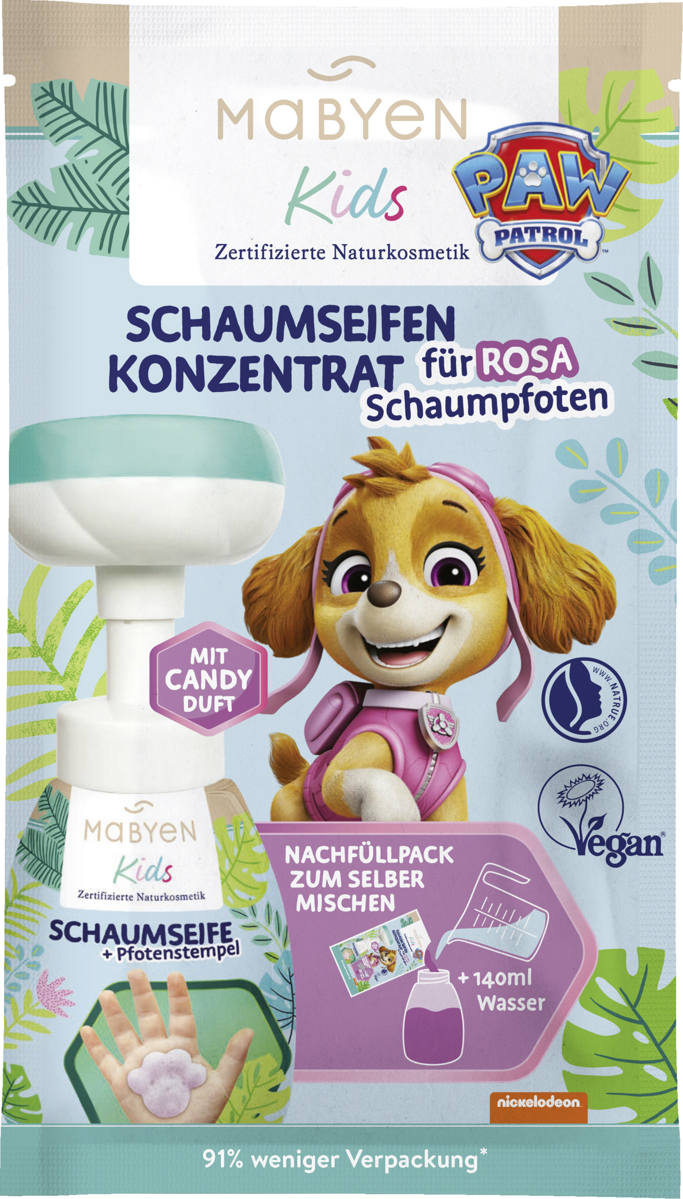 Mabyen Kids skumsæbe koncentrat til selvblanding