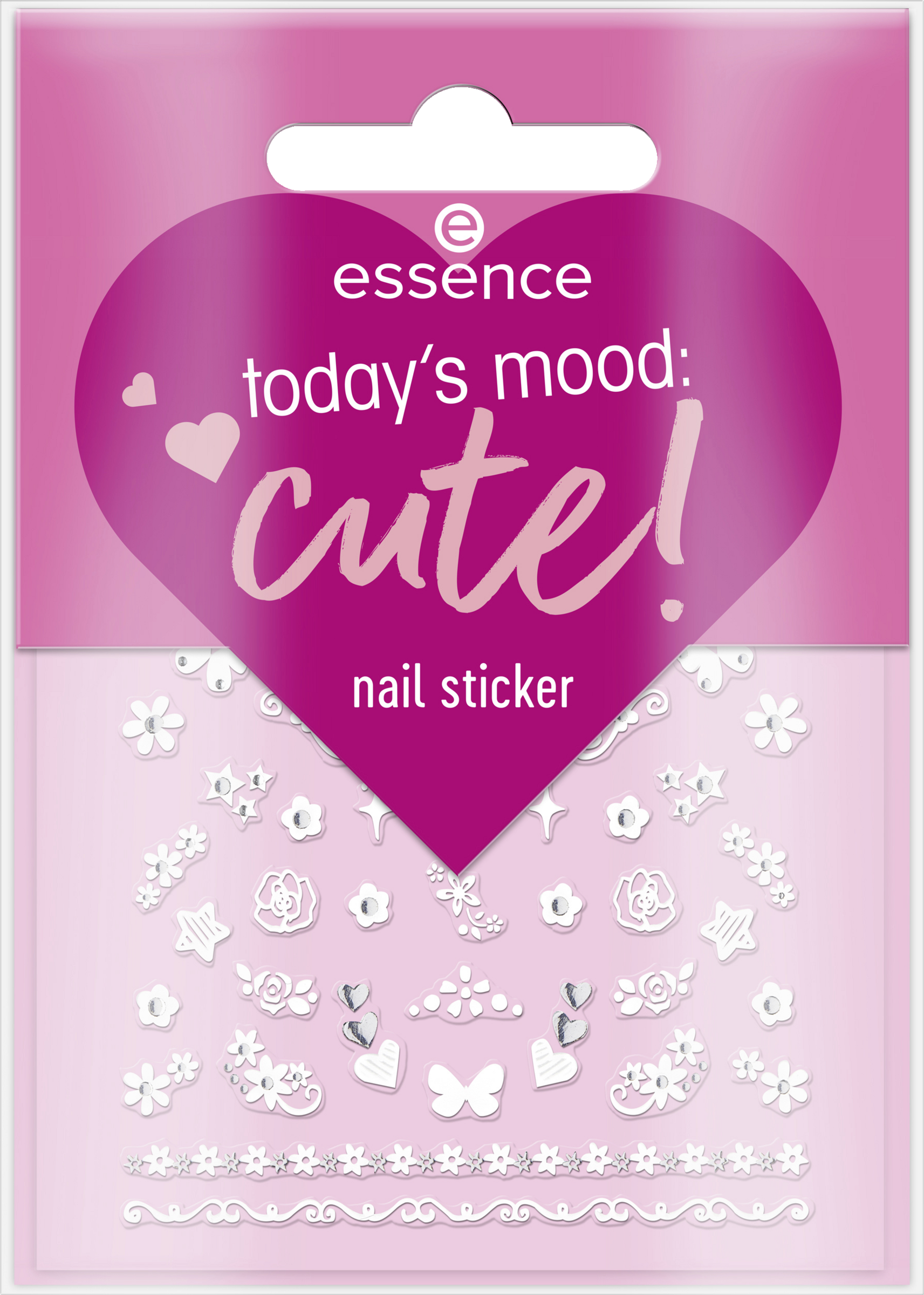 essence Today's mood: cute! Nail sticker