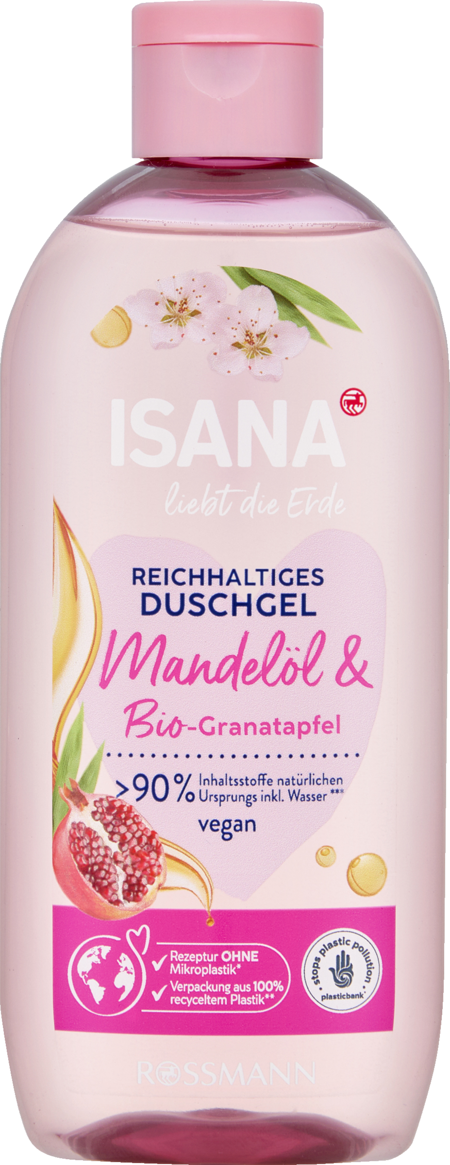 ISANA Bodyshampoo mandelolie og øko granatæble