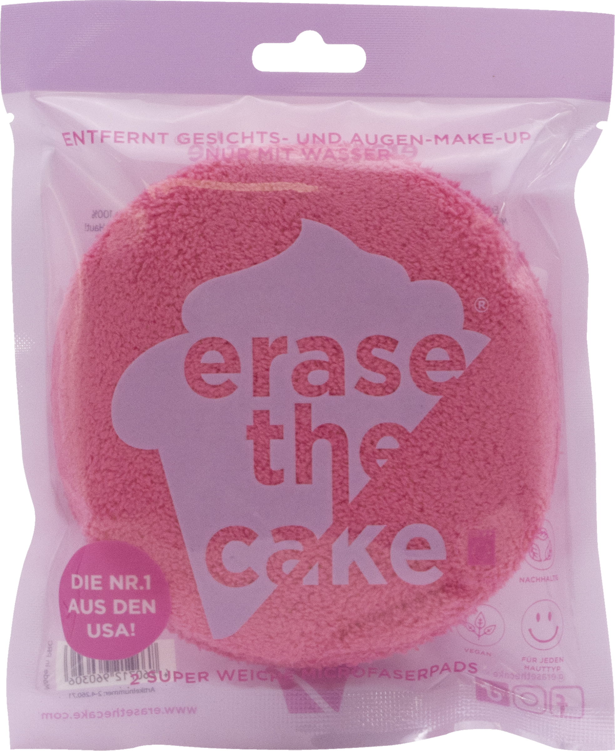 Erase the Cake Makeup-pads i dobbeltpakke