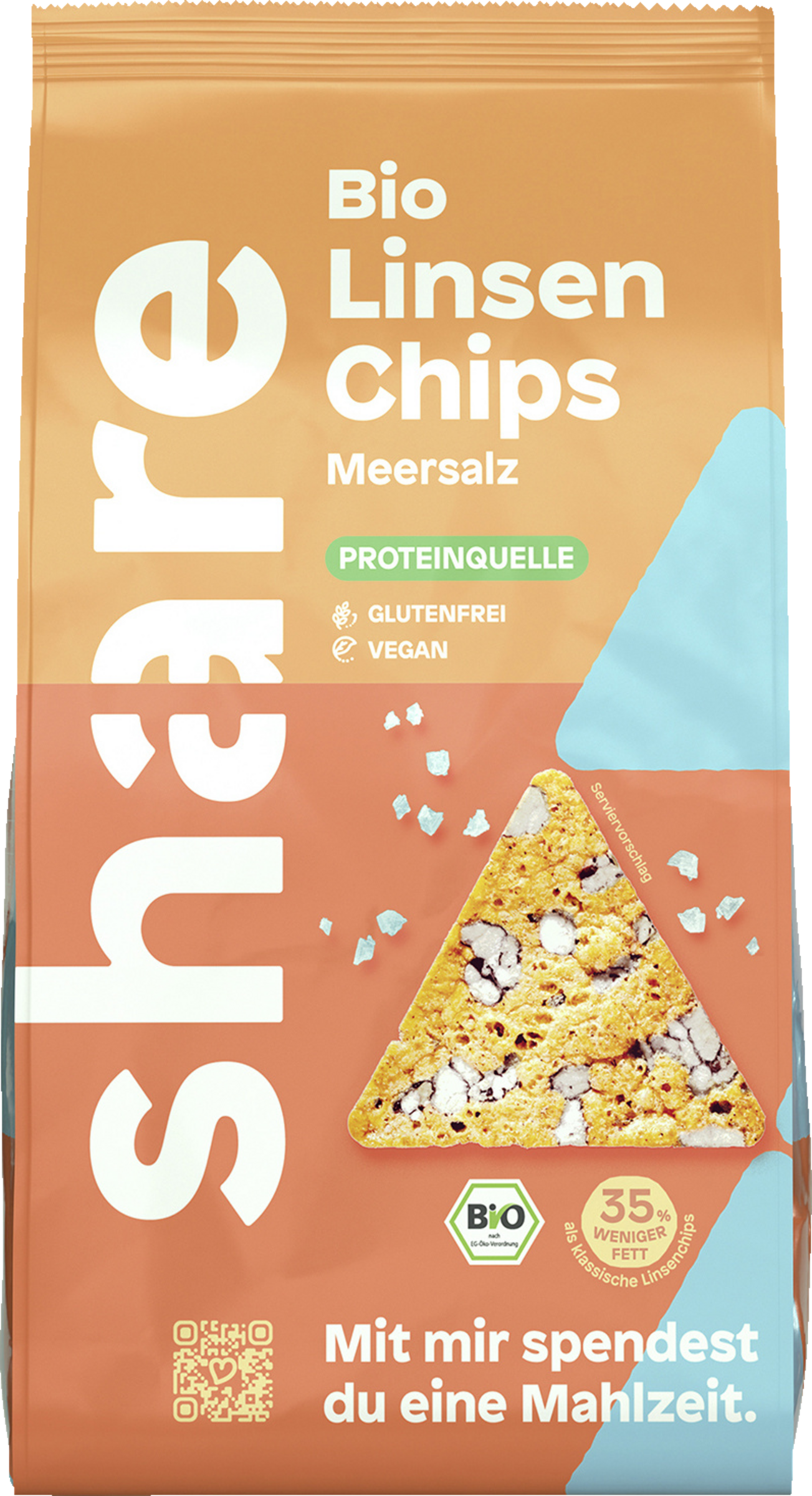 share Økologiske, saltede linsechips