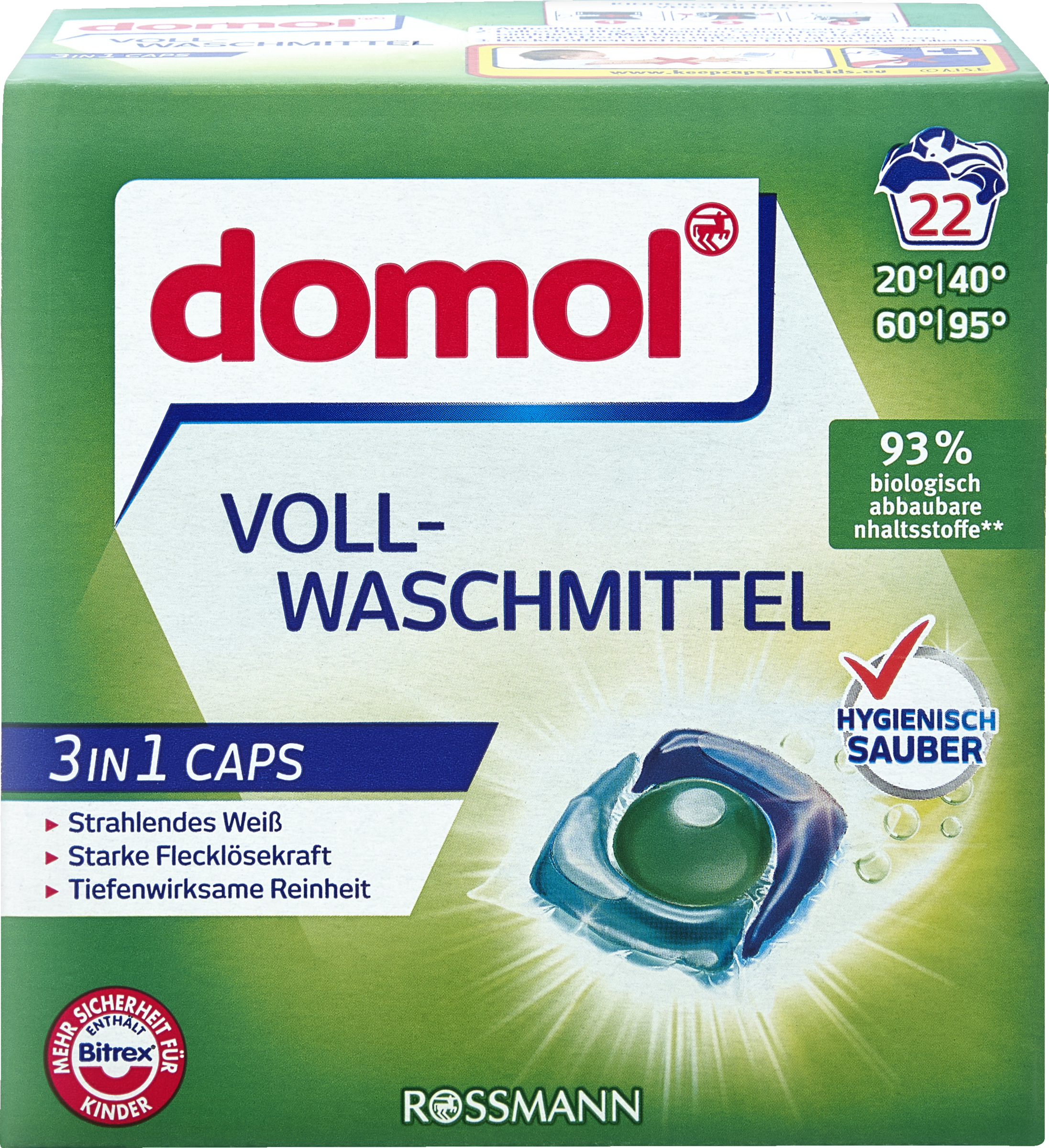 domol 3in1 Caps vaskemiddel