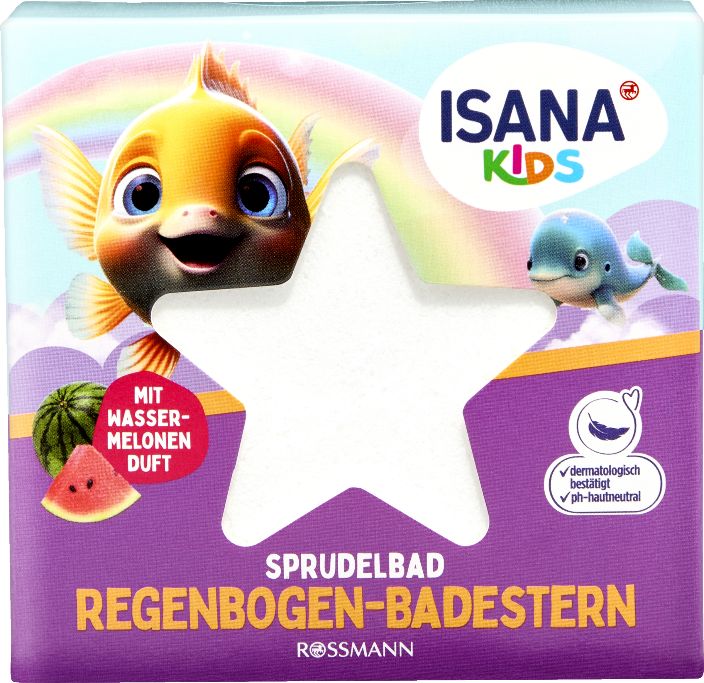 ISANA KiDS Boblebad regnbue-badestjerne