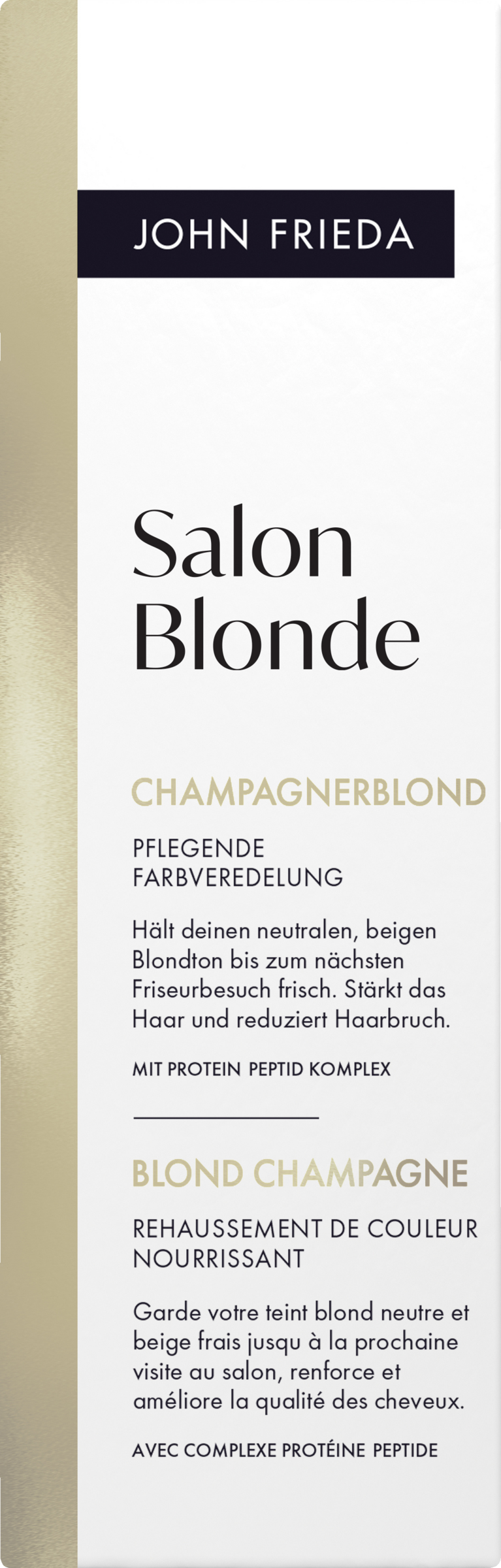 JOHN FRIEDA Salon Blonde champagne blonde plejende farvefinish