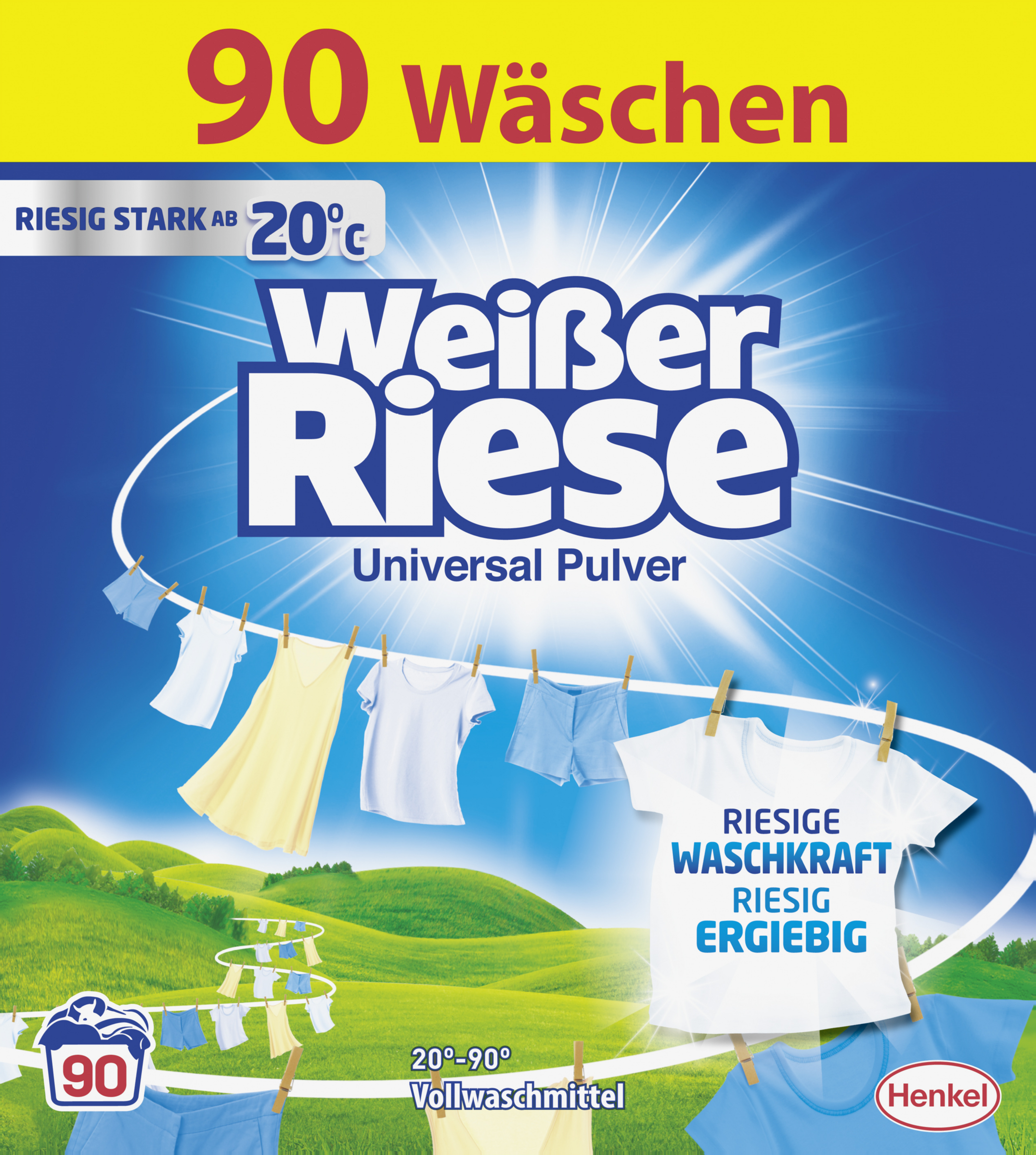 Weißer Riese Universal vaskepulver 90 vaske
