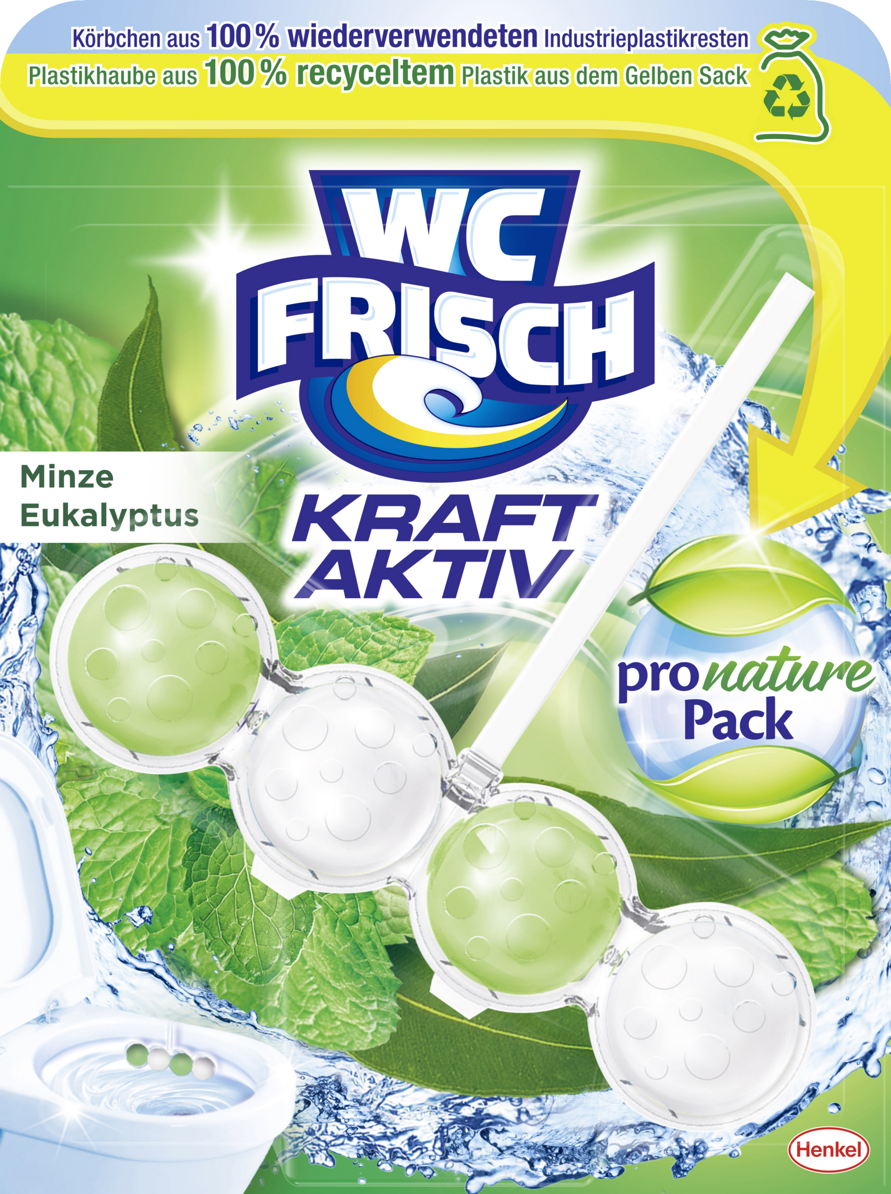 WC FRISCH Power Active Pro Nature duftfrisker mynte og eukalyptus
