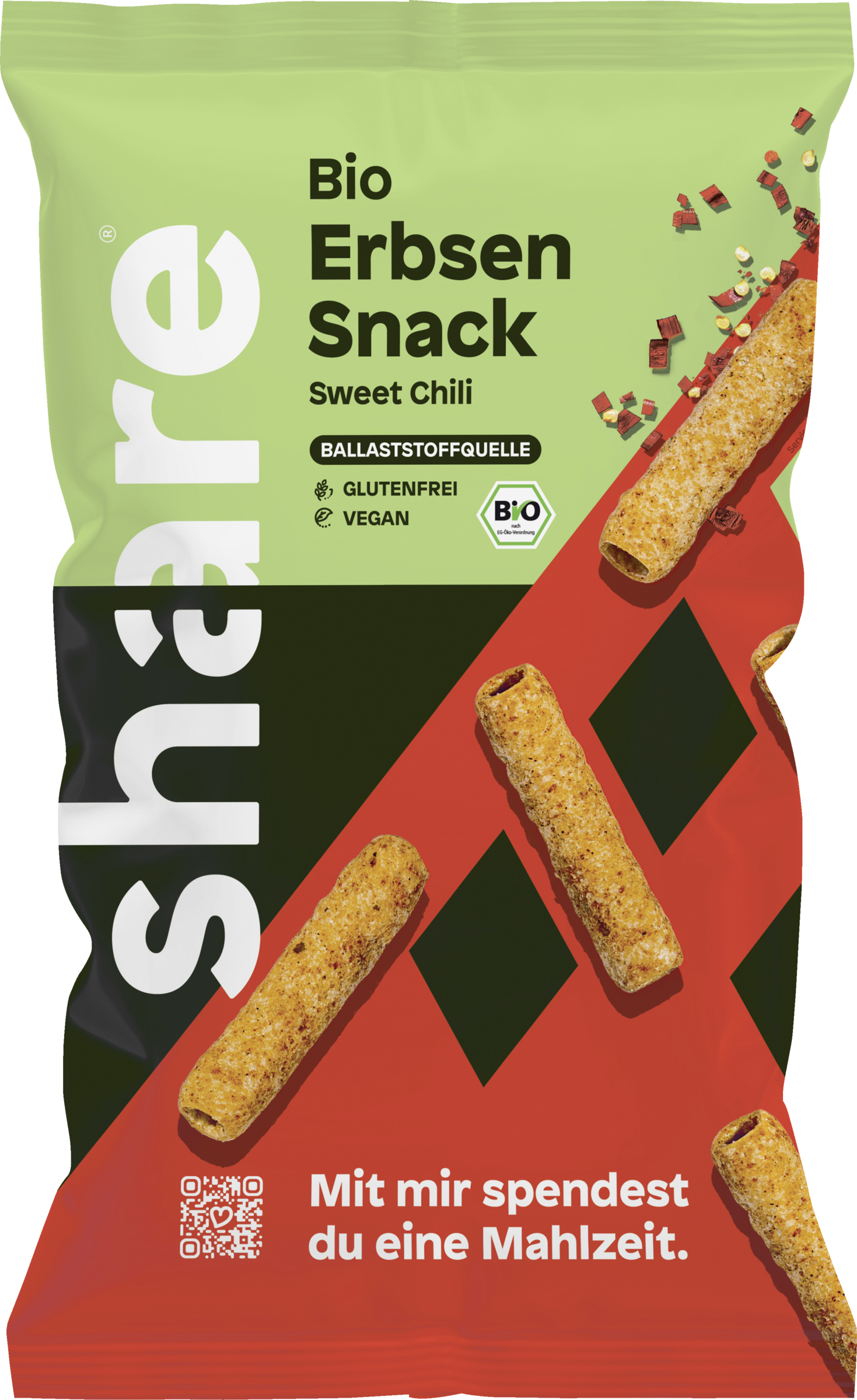 share Bio sød chili-ærtesnack