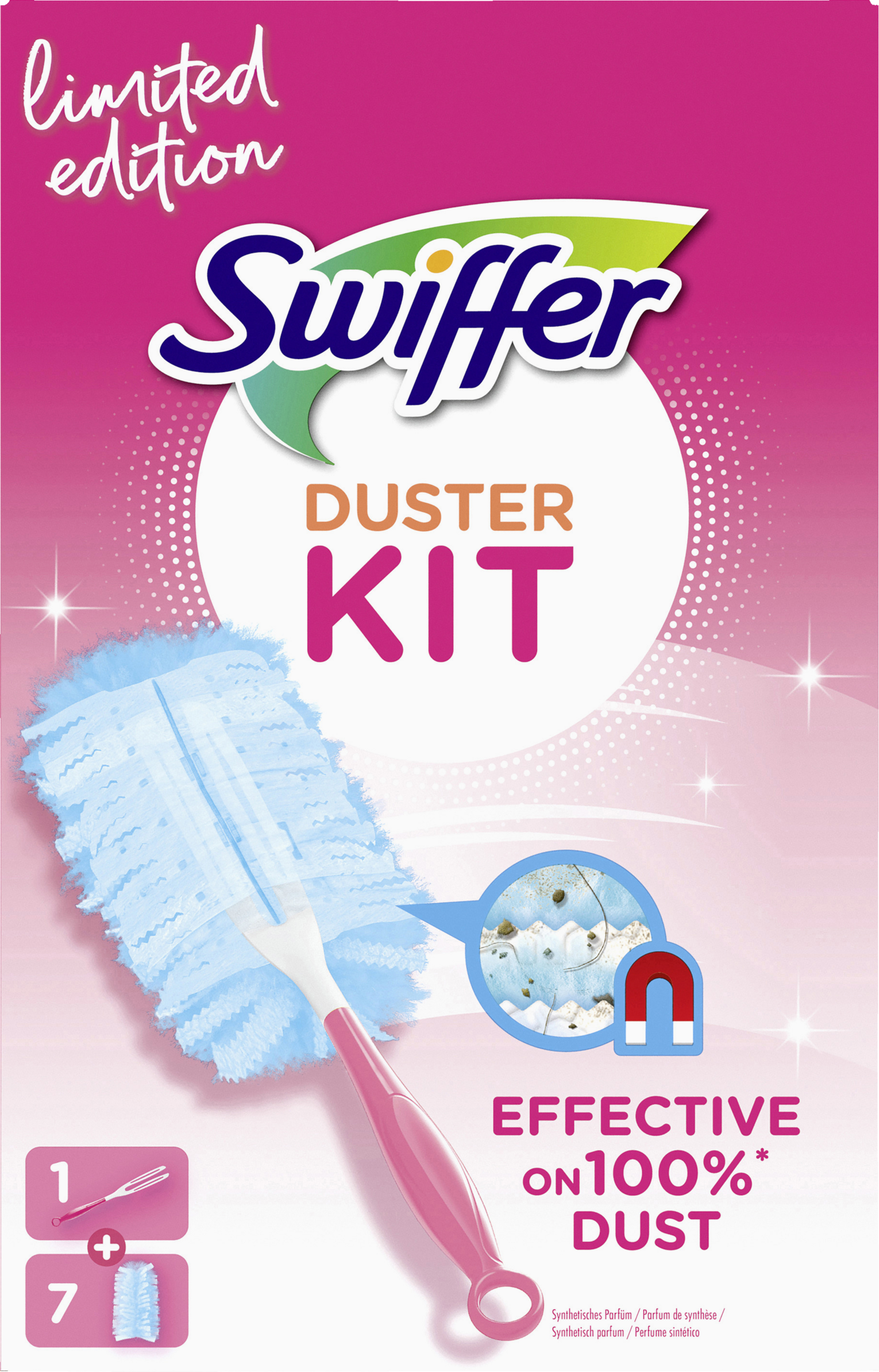 Swiffer Startsæt med støvmagneter Pink Limited