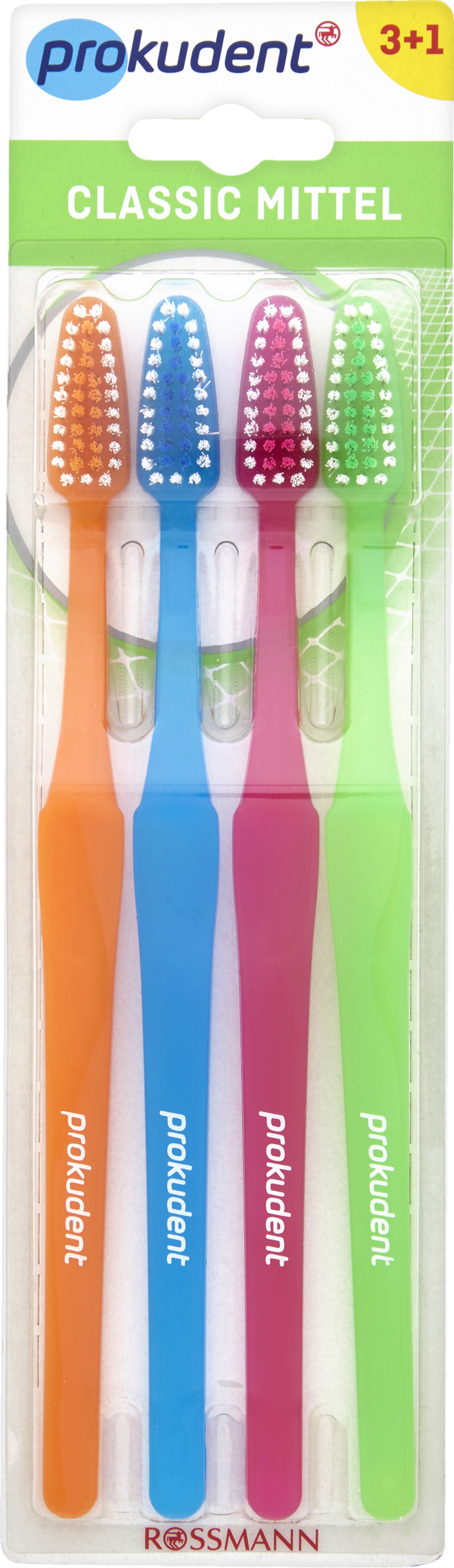 prokudent Classic-tandbørste medium 3+1