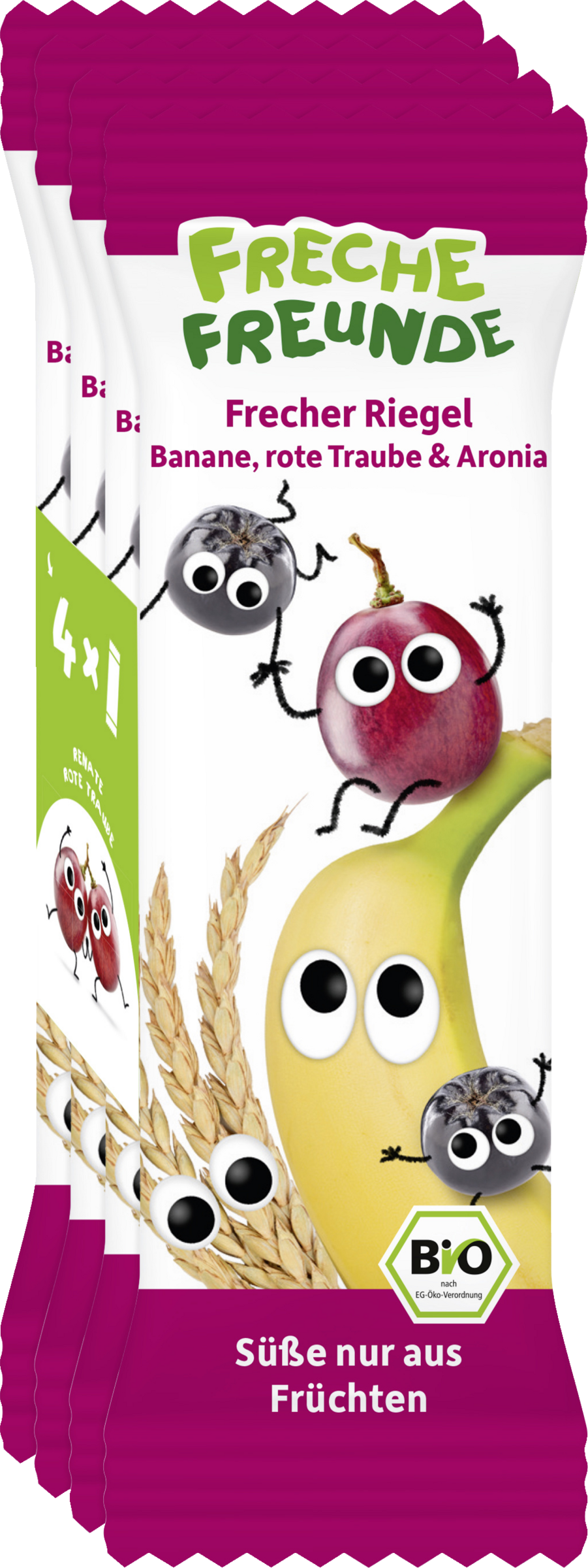 Freche Freunde Bio Frecher bar med rød drue, banan og aronia
