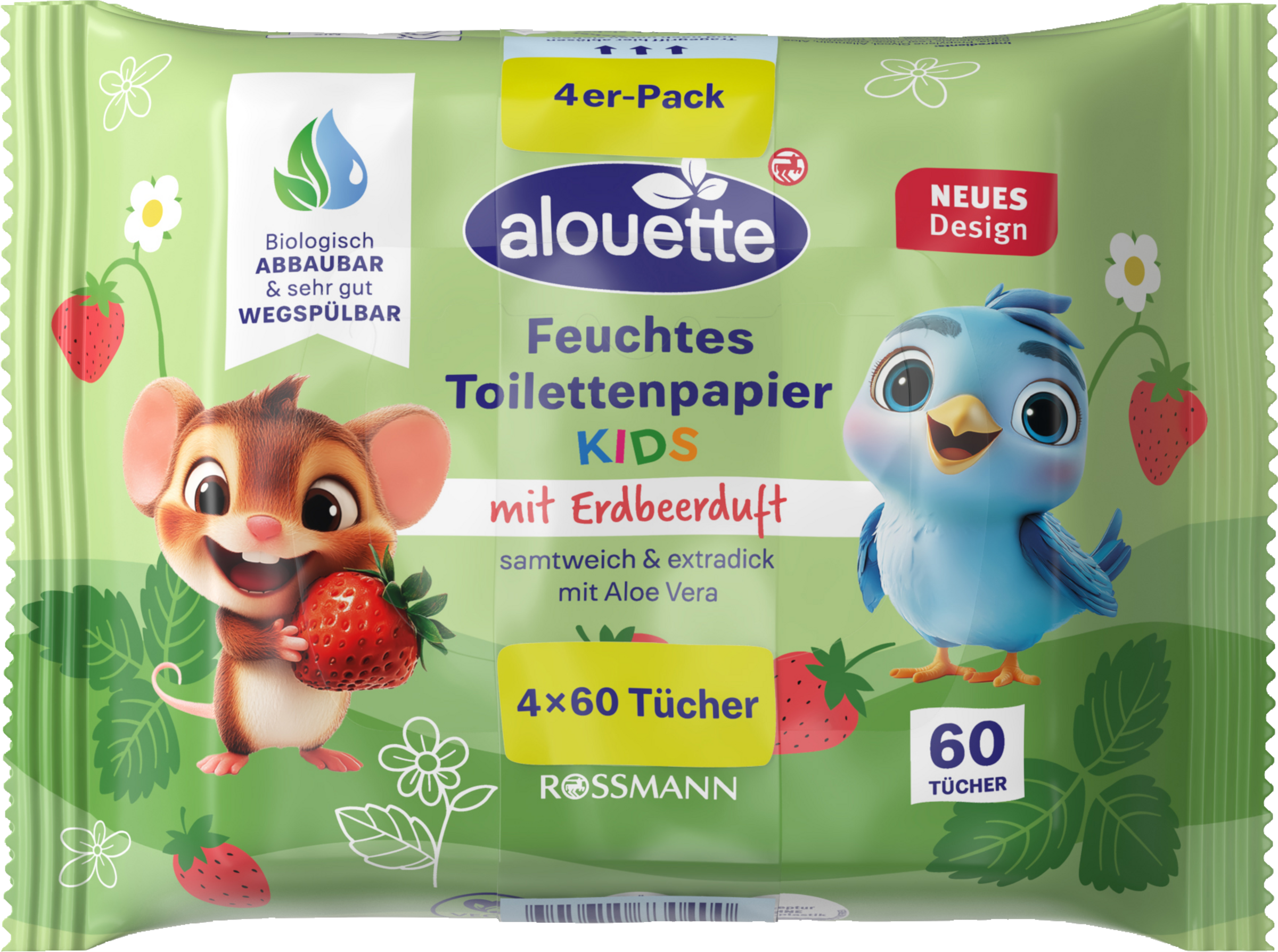 alouette toilet-vådservietter Kids med havbriseduft