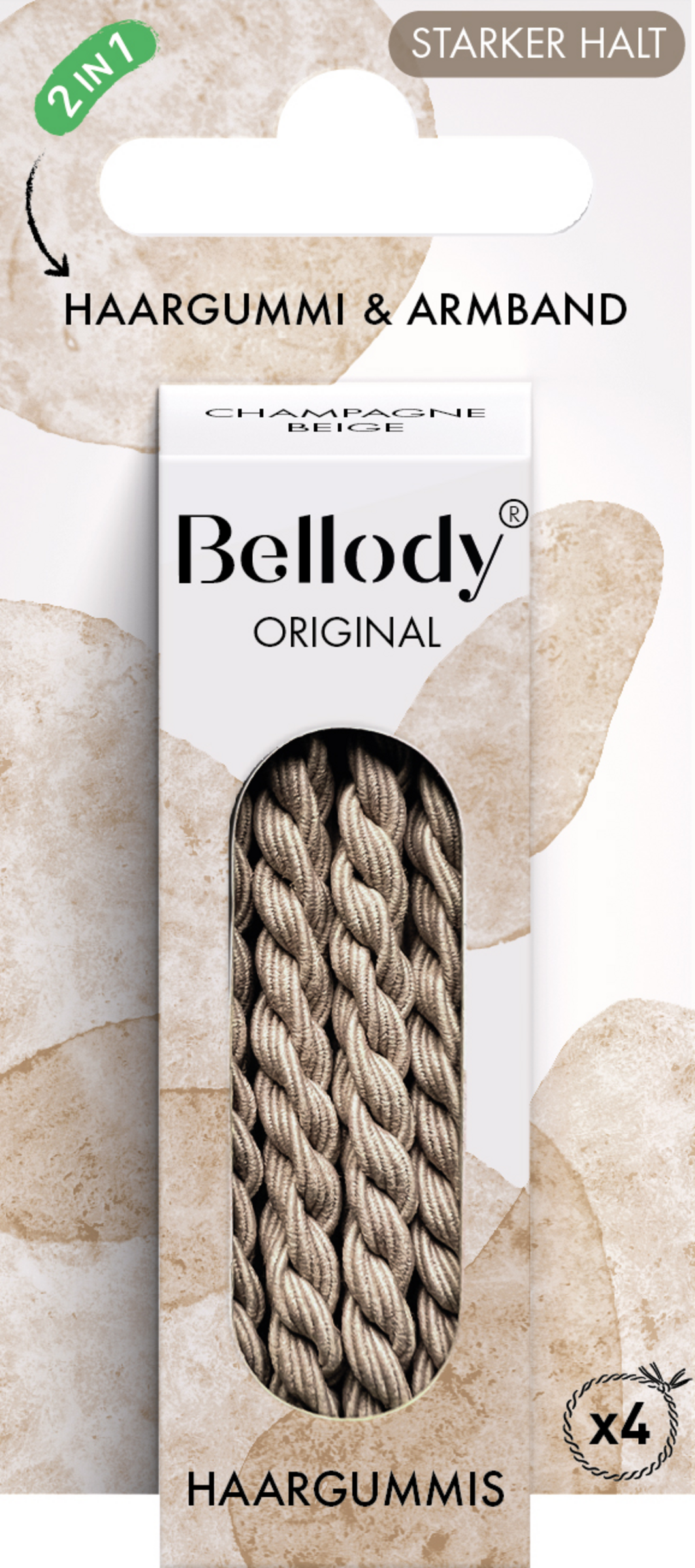 Bellody Hårelastikker beige