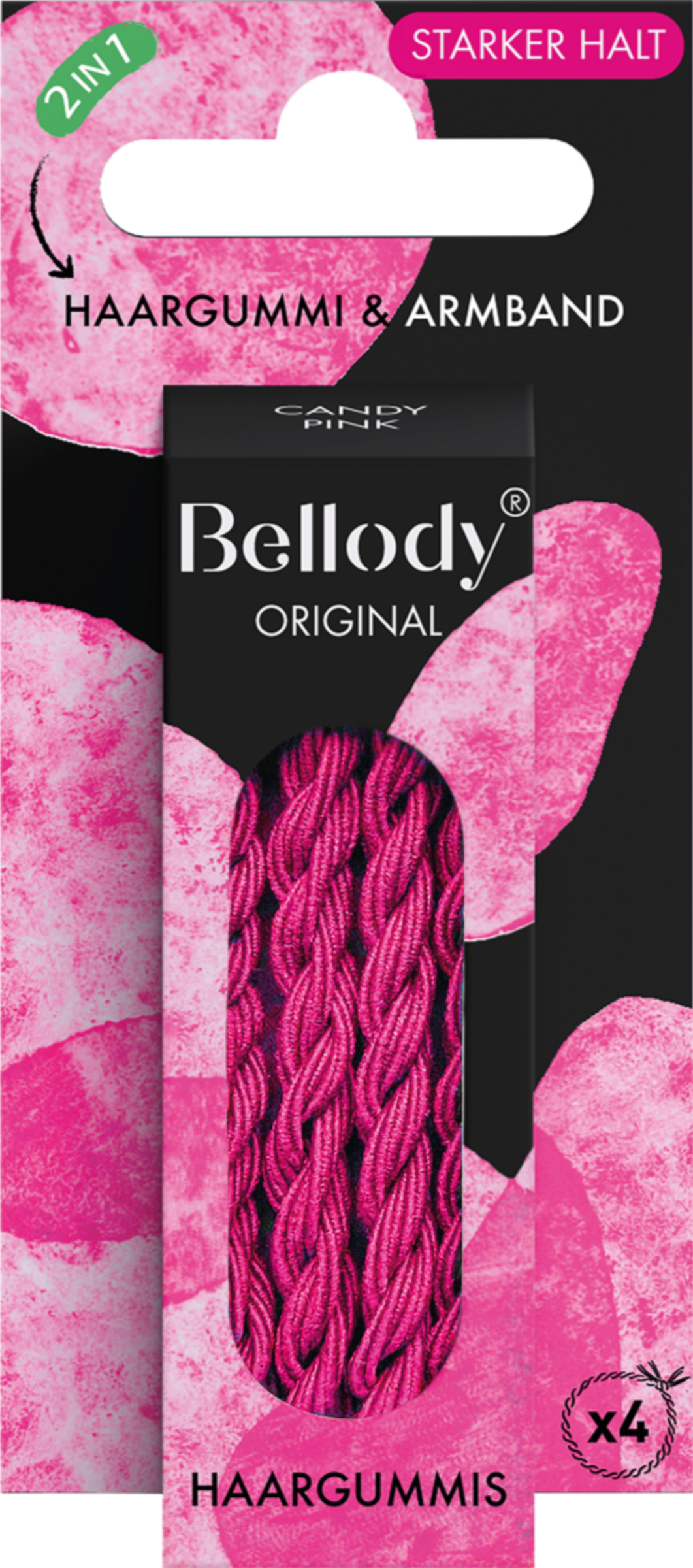 Bellody Hårelastikker Candy Pink