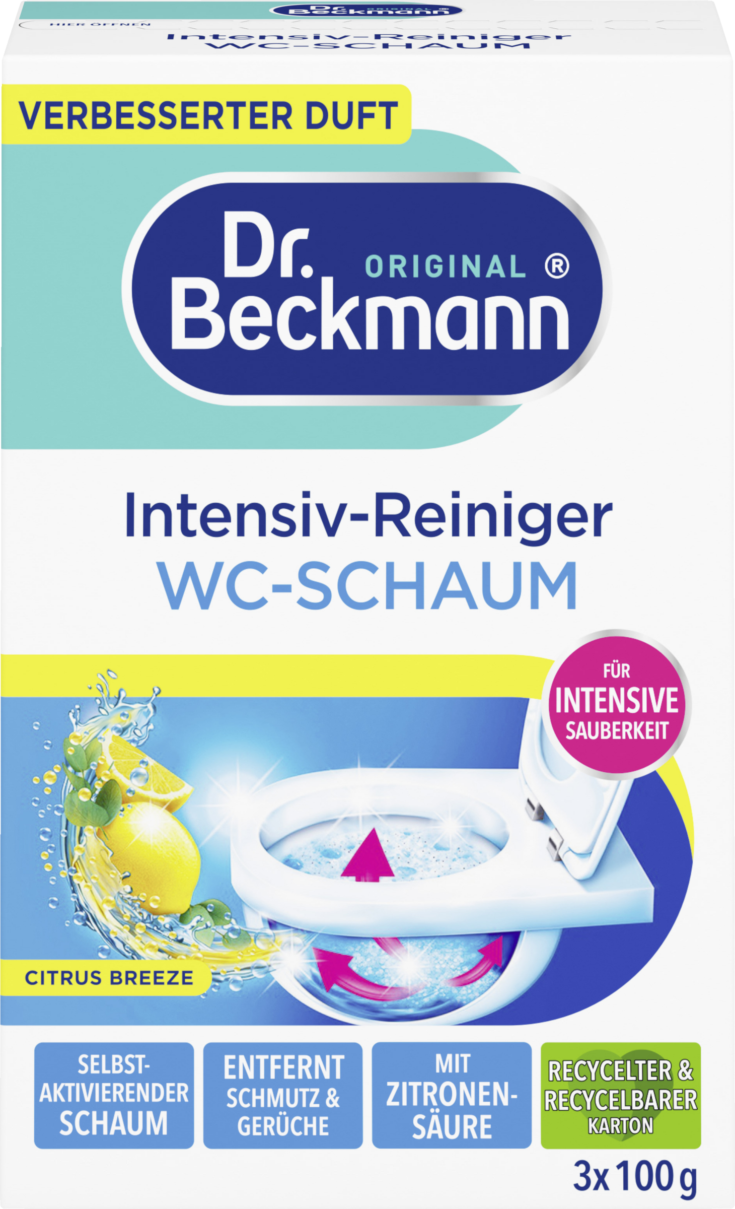 Dr. Beckmann kativt kul WC-skum citrus