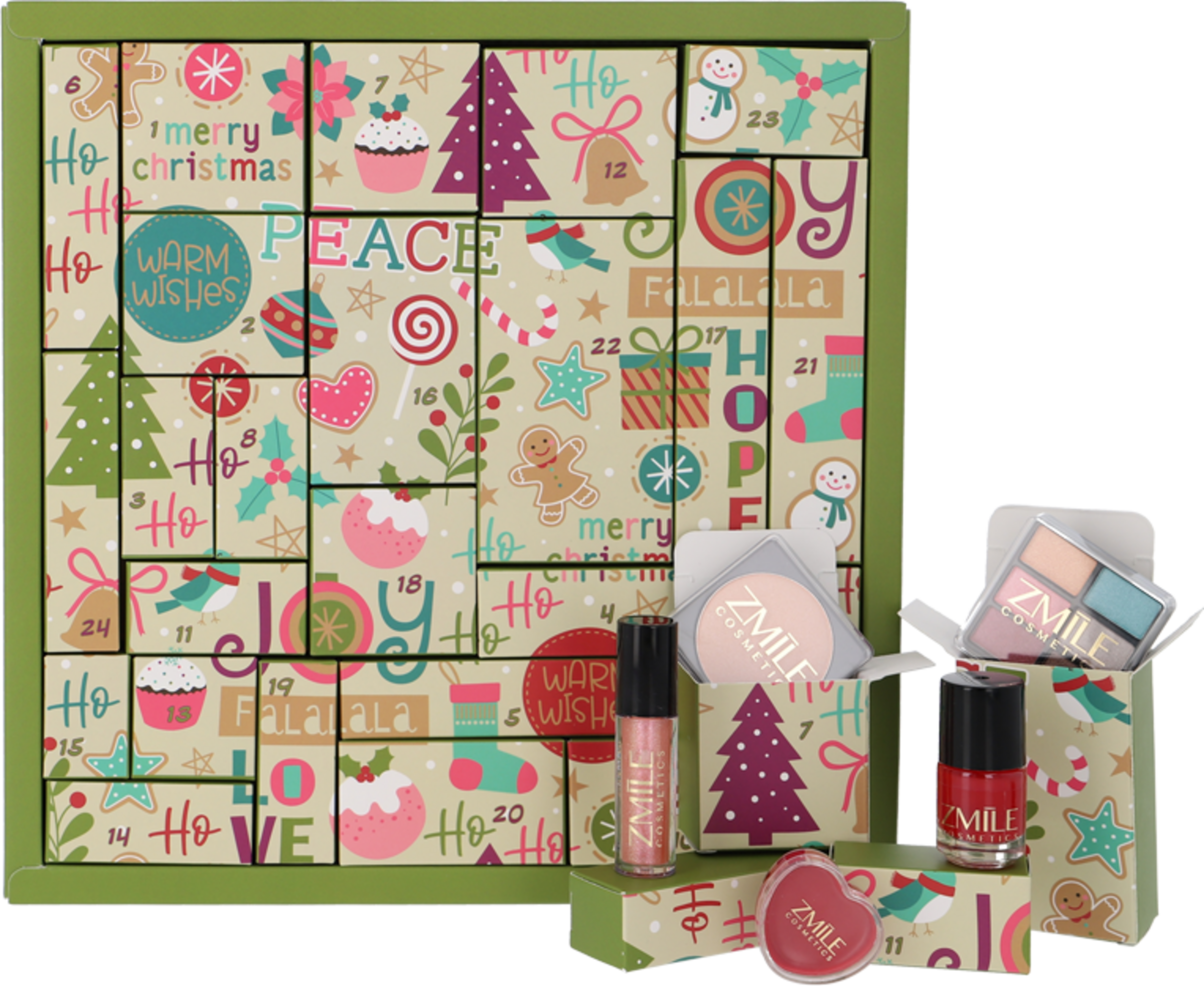 Zmile Cosmetics Beauty Julekalender 2025 Puzzle Warm Wishes