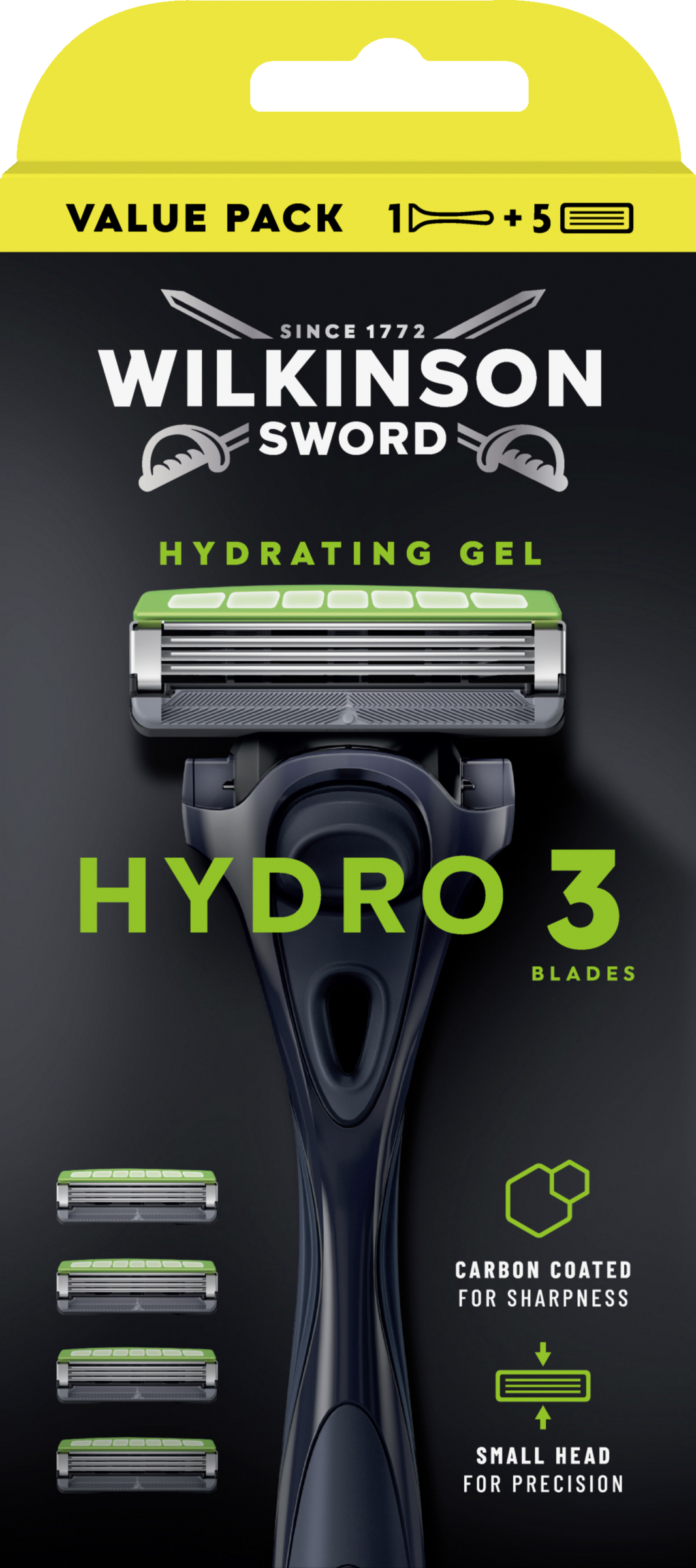 Wilkinson Sword Hydro 3 barbermaskine med 5 blade