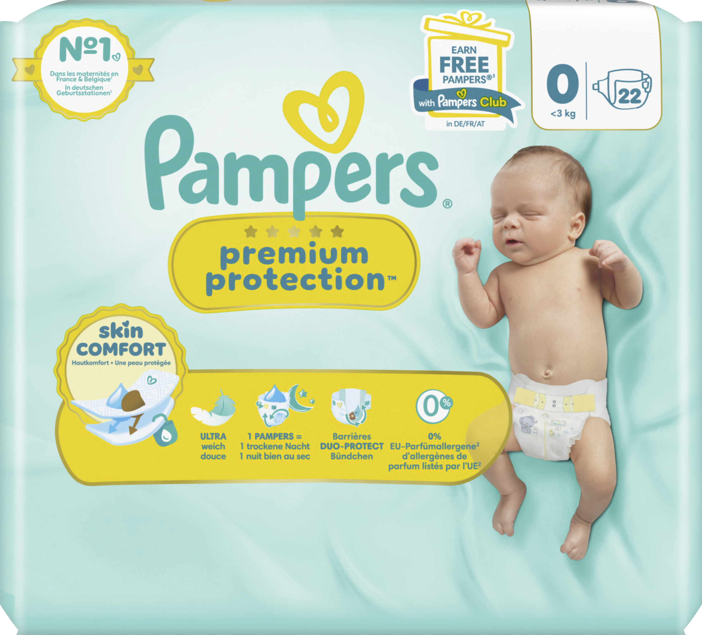 Pampers premium protection New Baby Micro bleer str. 0, 0-3 kg