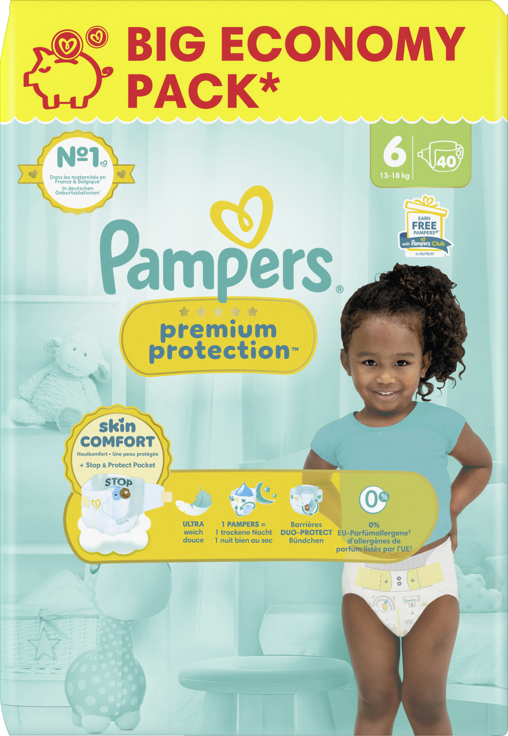 Pampers premium protection Extra Large Big Pack bleer str. 6, 13 kg