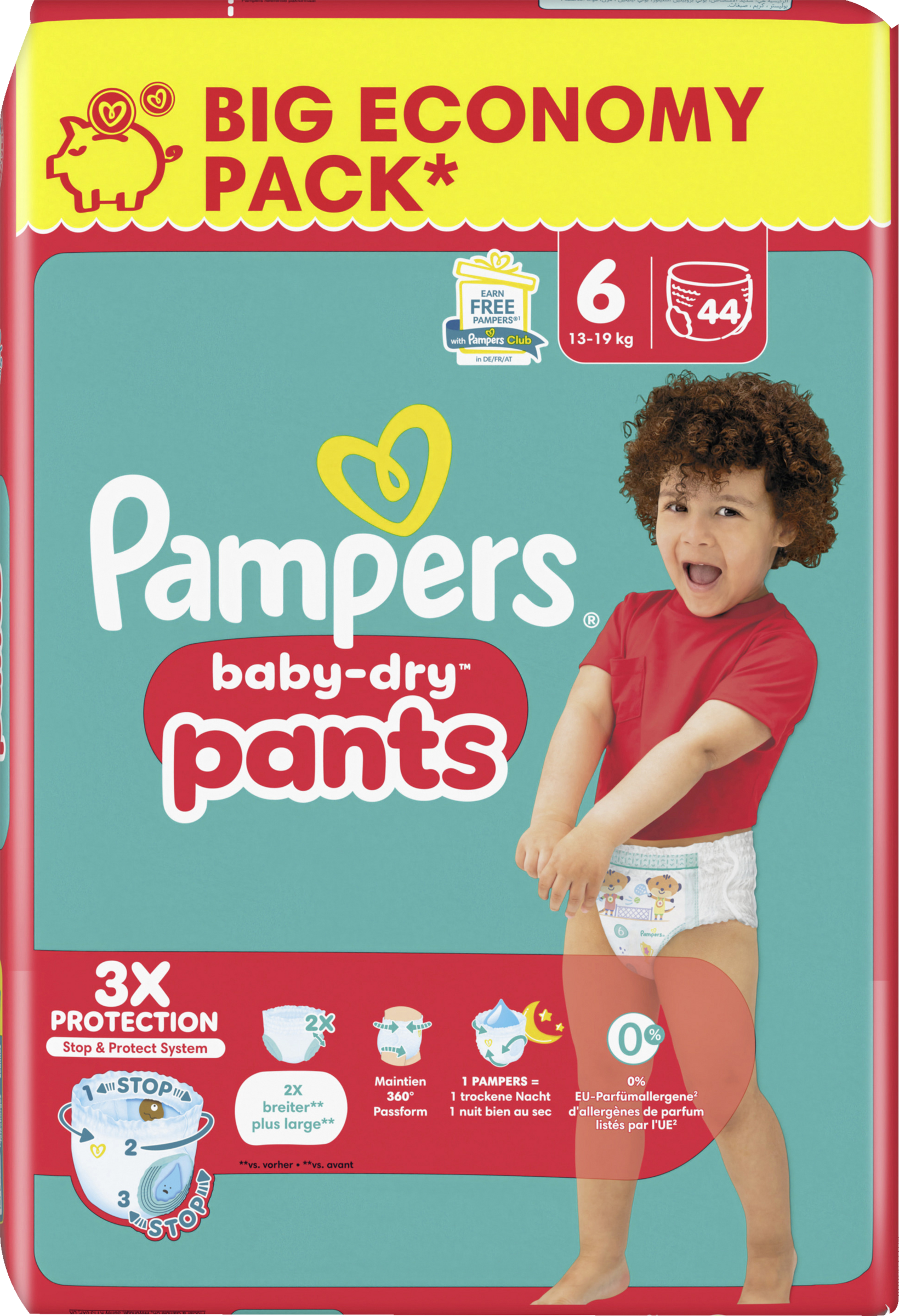 Pampers Baby Dry Pants Extra Large Big Pack bleer str. 6, 13-19 kg