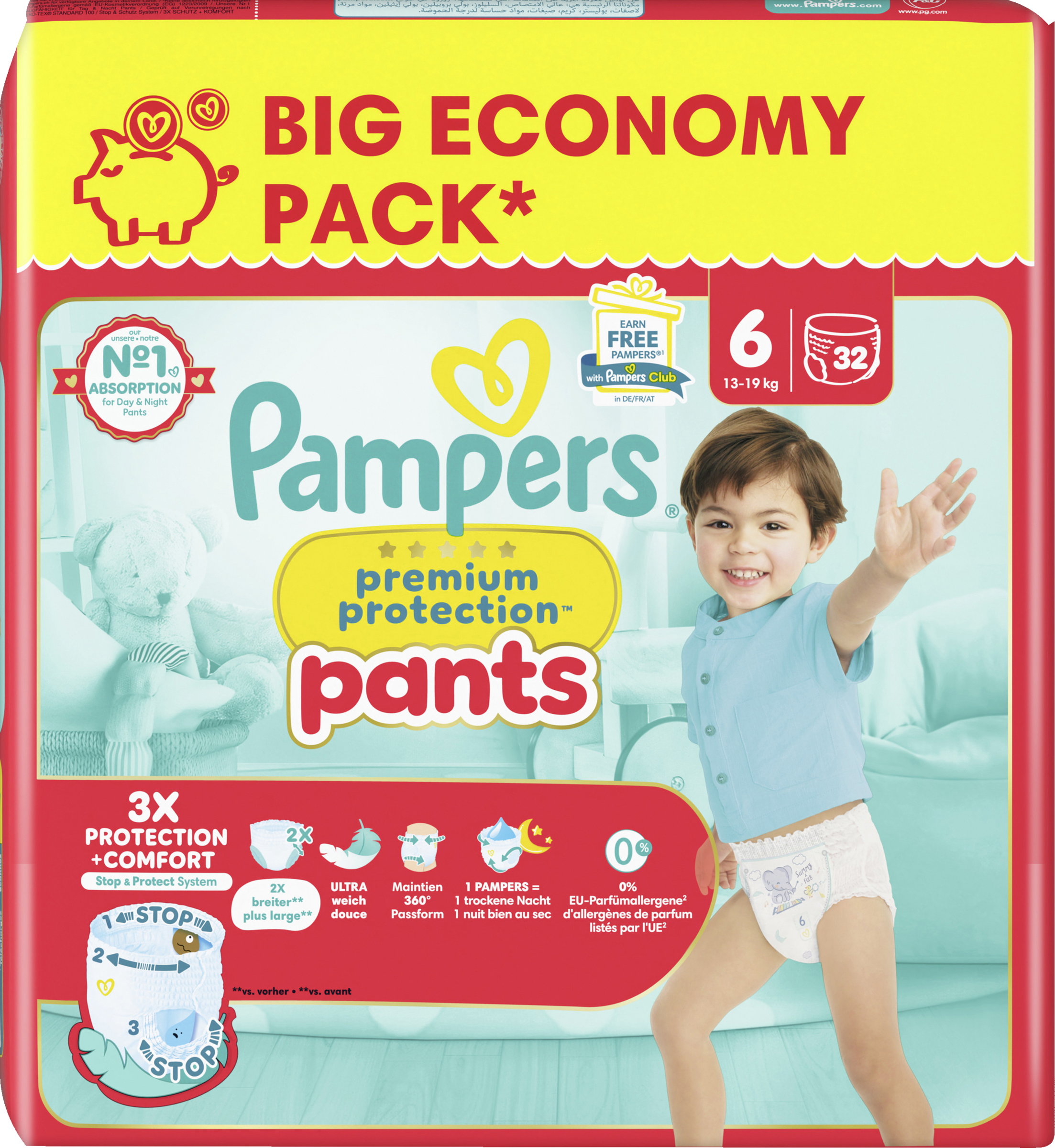 Pampers premium protection Pants Extra Large Big Pack str. 6, 13-19 kg