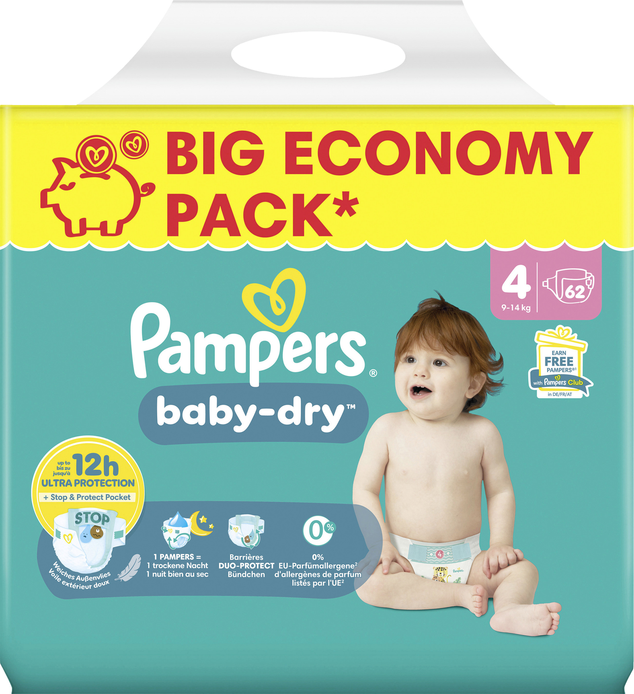 Pampers Baby Dry Maxi Big Pack bleer str. 4, 9-14 kg