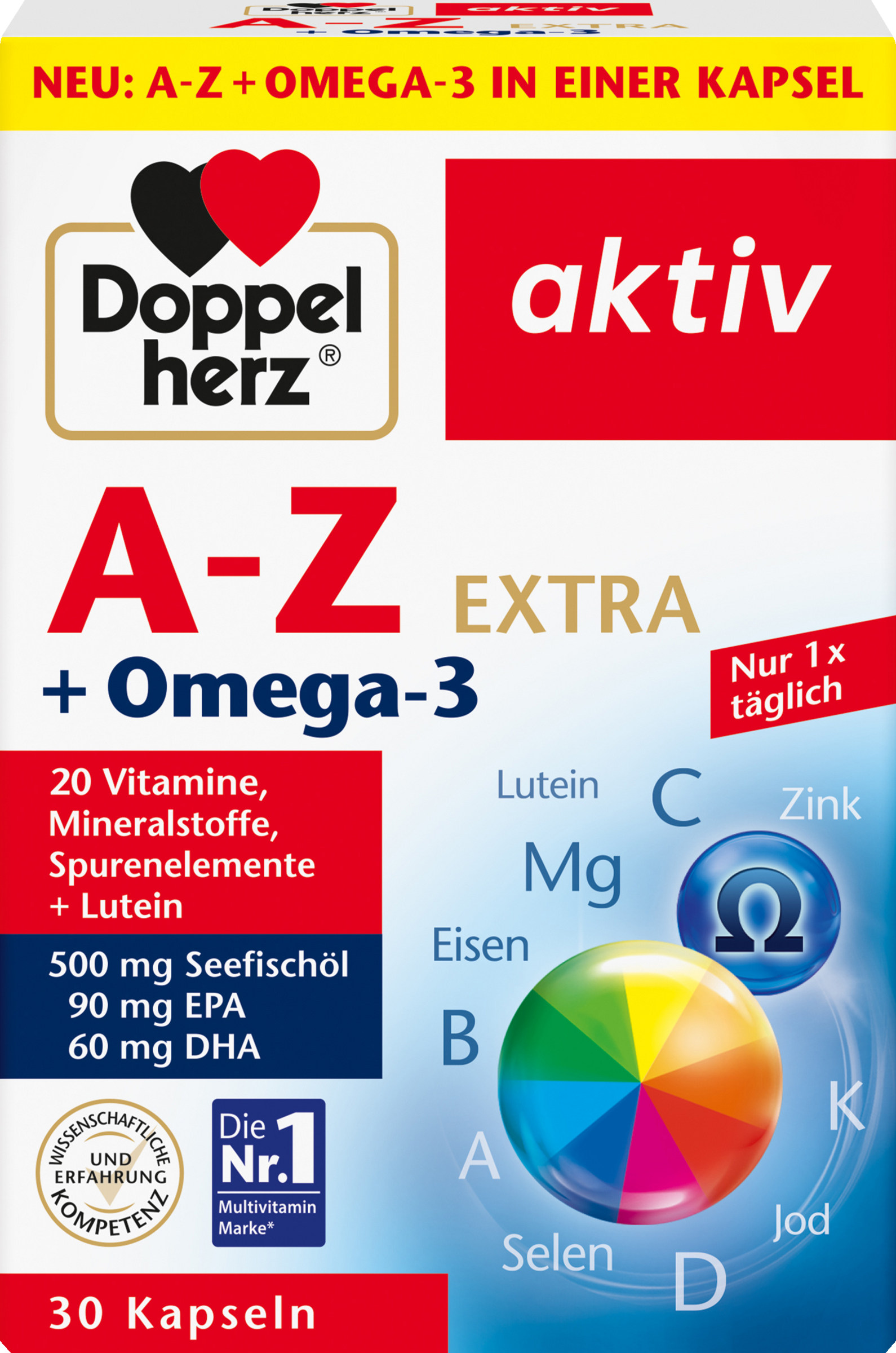 Doppelherz A-Z Extra med Omega-3