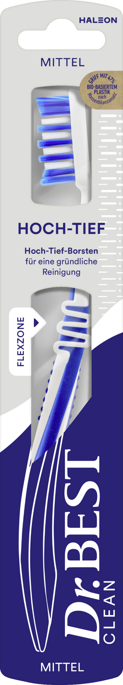 Dr.BEST Hoch-Tief-tandbørste medium