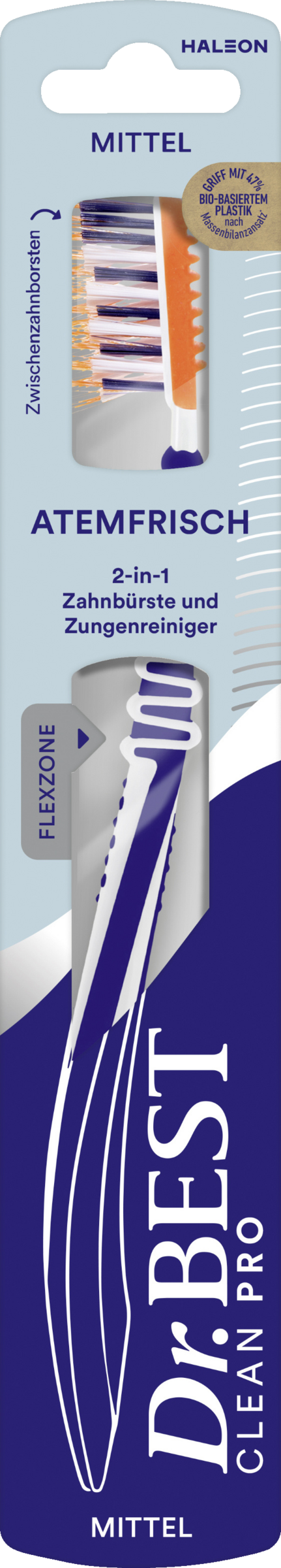 Dr.BEST Atemfrisch-tandbørste medium
