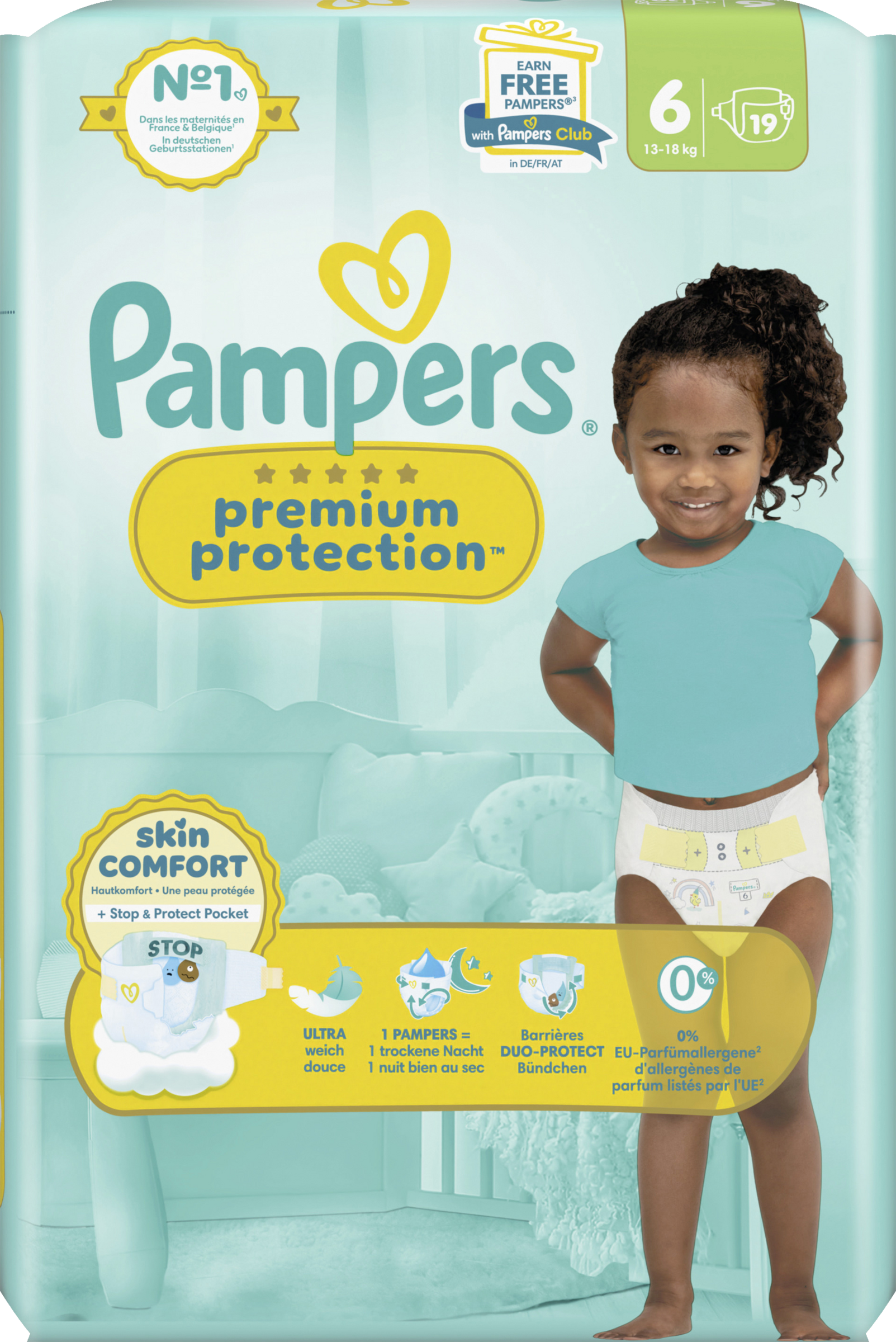 Pampers premium protection Extra Large Single Pack bleer str. 6, 13 kg
