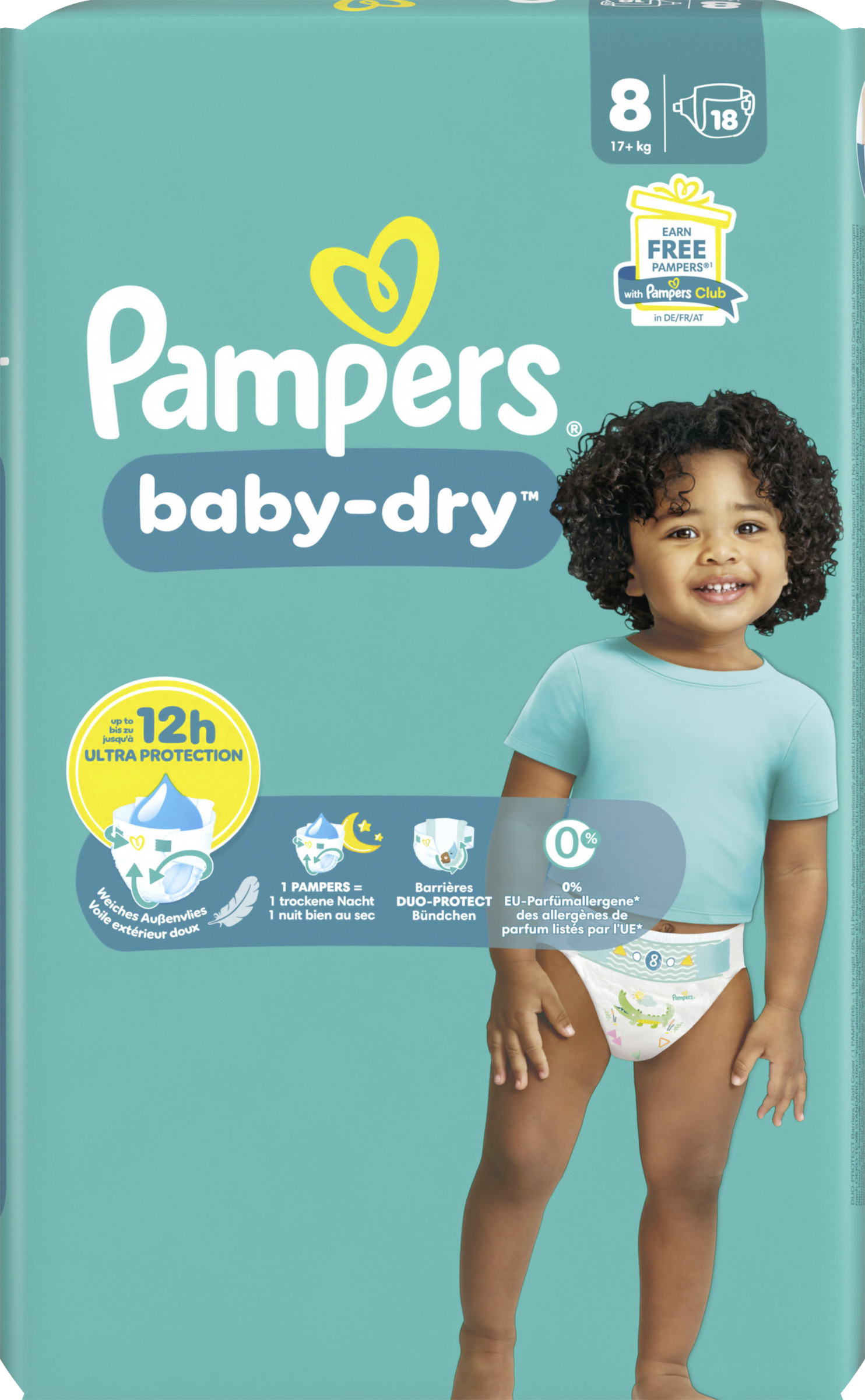 Pampers Baby Dry Extra Large Single Pack bleer str. 8, 17 kg