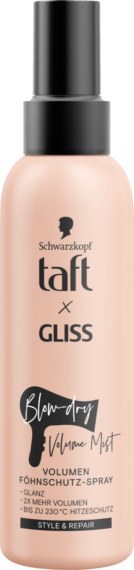 Taft Hårtørrerbeskyttende spray Taft x Gliss Blow Dry Volume Mist