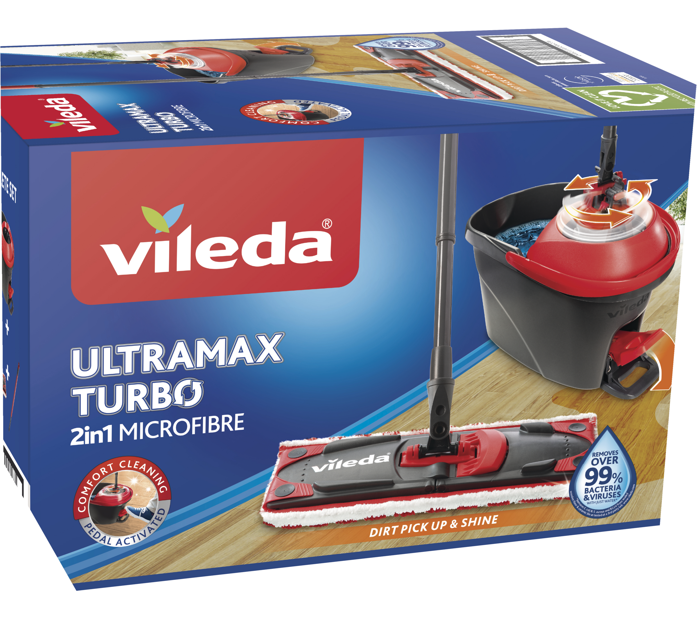 Vileda Ultramax Turbo gulvvasker komplet sæt