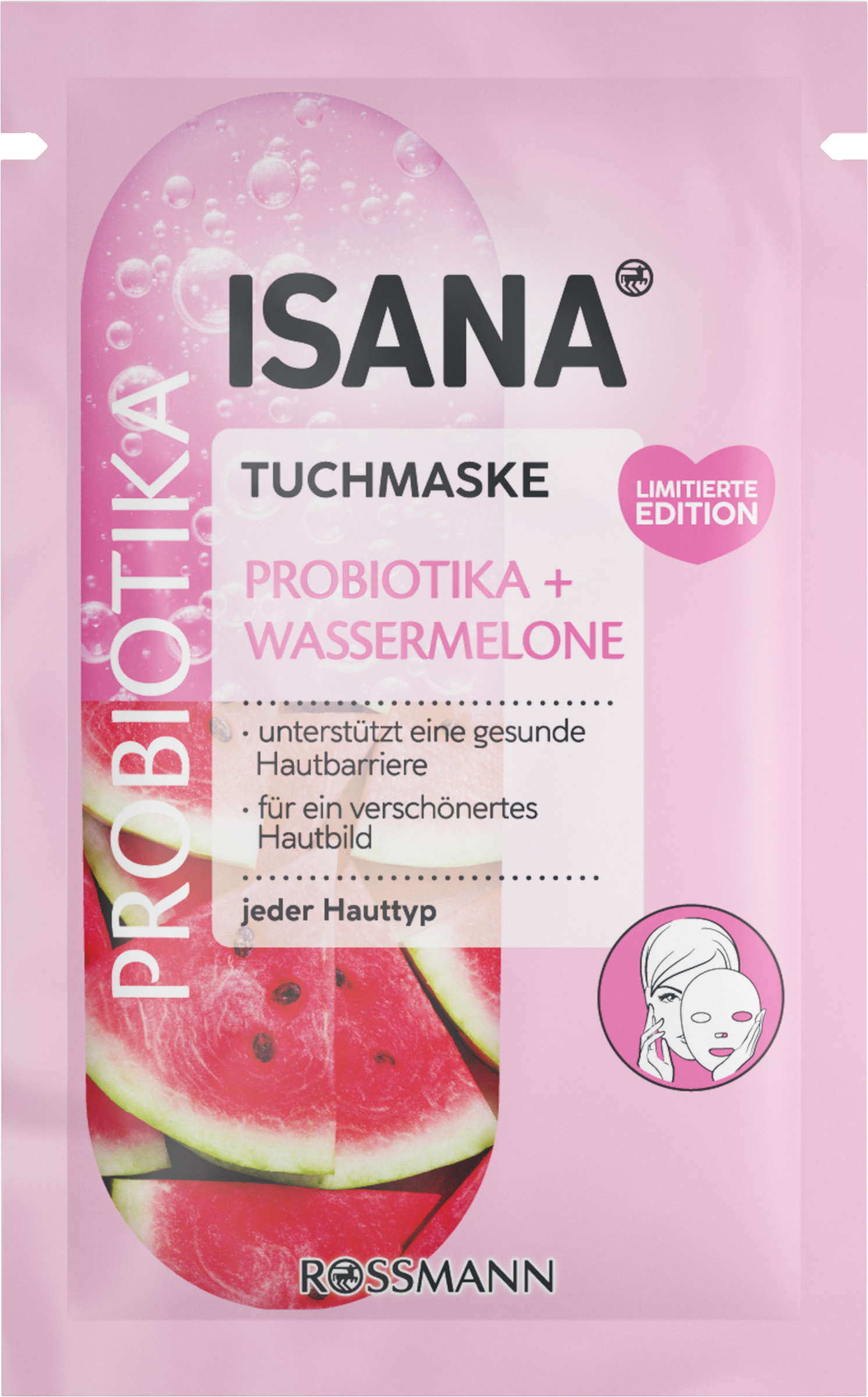 ISANA Sheetmaske probiotika + vandmelon
