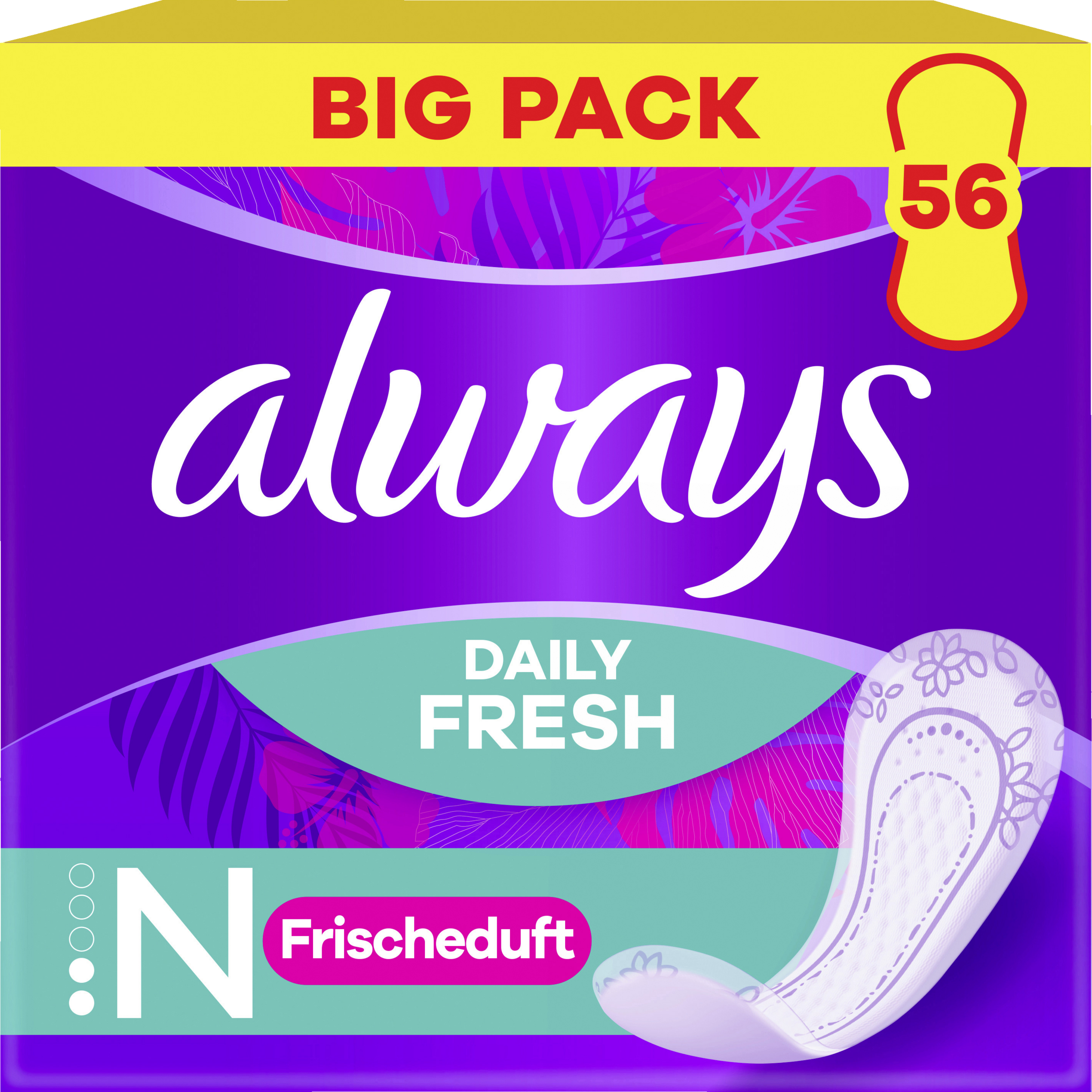Always Daily Fresh trusseindlæg Normal med duft Big Pack