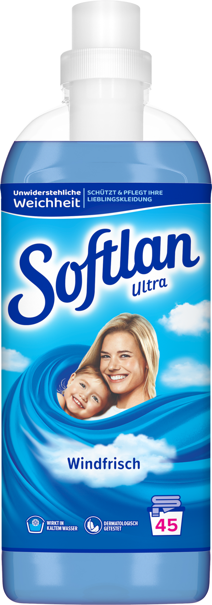 Softlan Ultra skyllemiddel Wind Fresh, 45 vaske