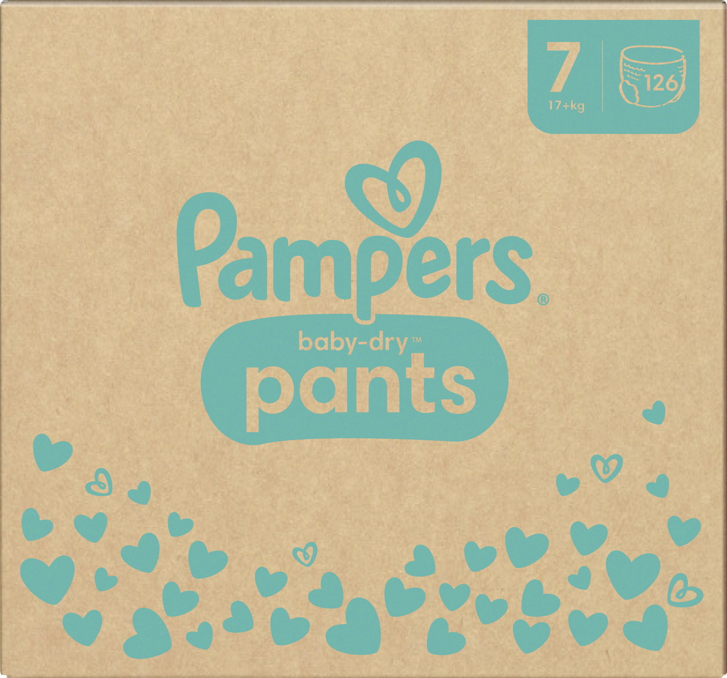 Pampers Baby Dry Pants str. 7 (17+ kg) månedsboks