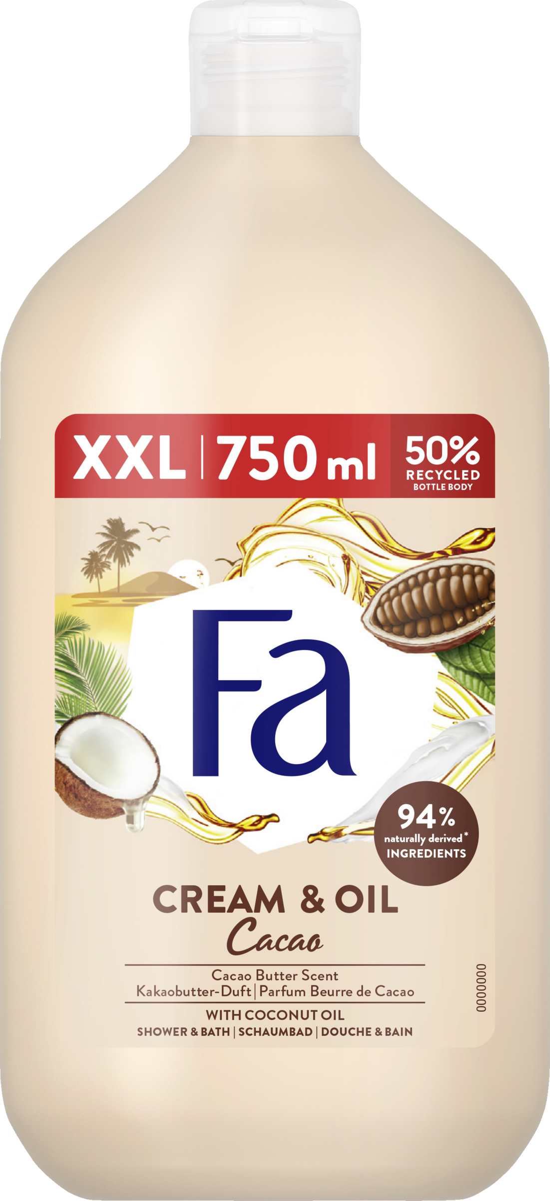 Fa Bodyshampoo Cream & Oil Cacao XXL